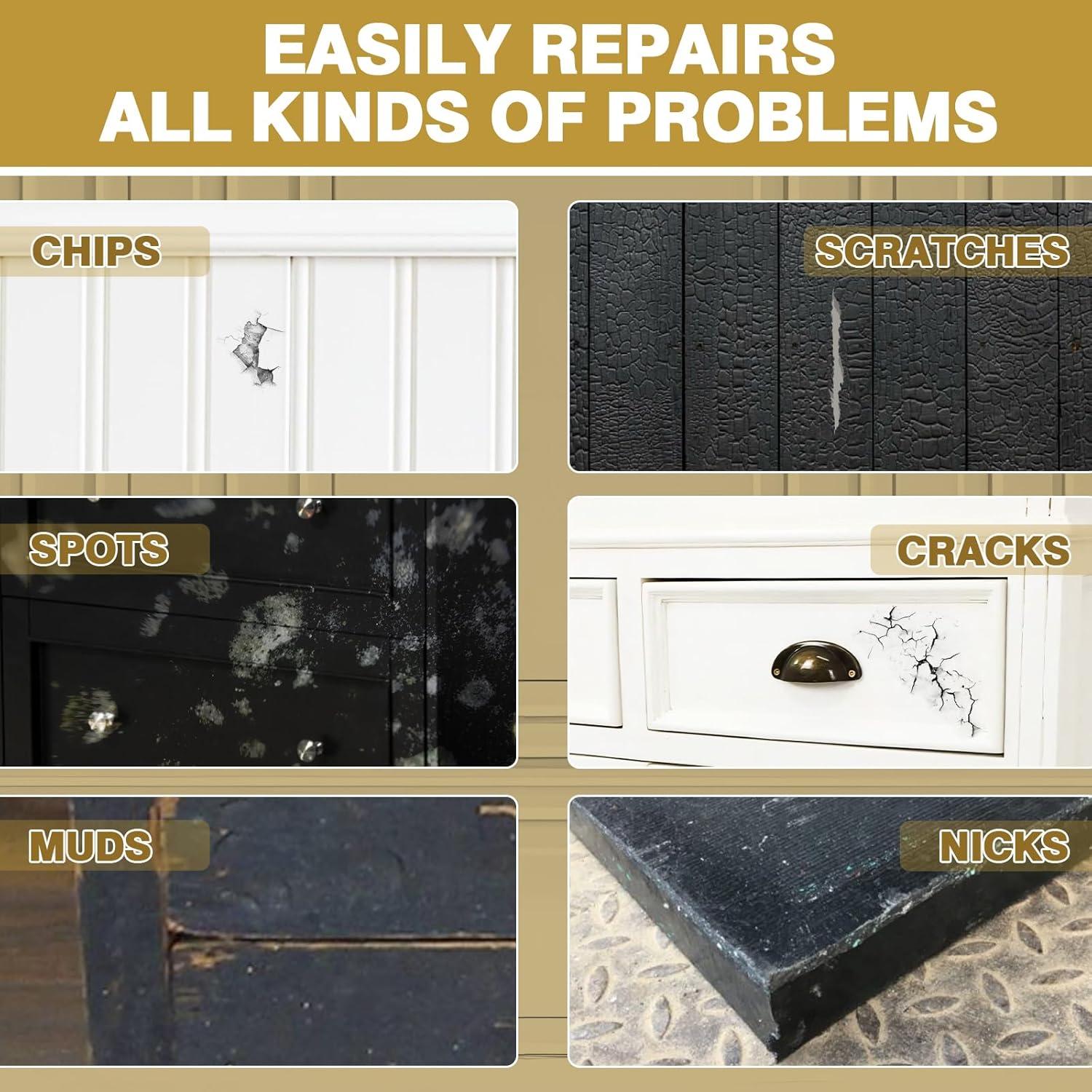 Pintura de Reparación de Madera AstraVox 1.5 Oz Negra Brillante