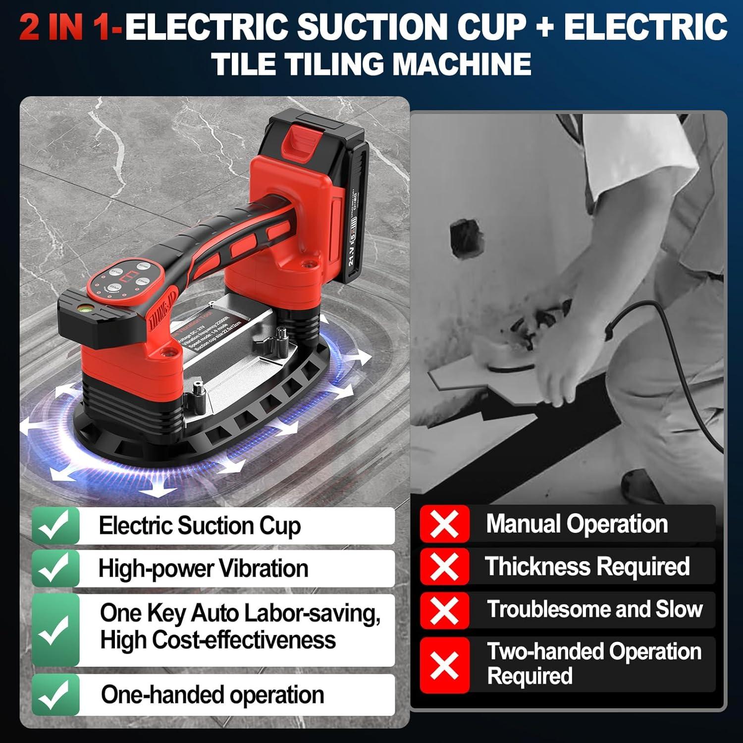 Herramienta de Instalación de Azulejos Labfintom 18V con 2 Baterías