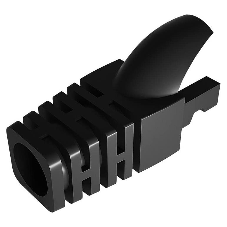 50 Piezas Botones de Alivio Tensión RJ45 VIVOCH Cat5 Cat6 Negro