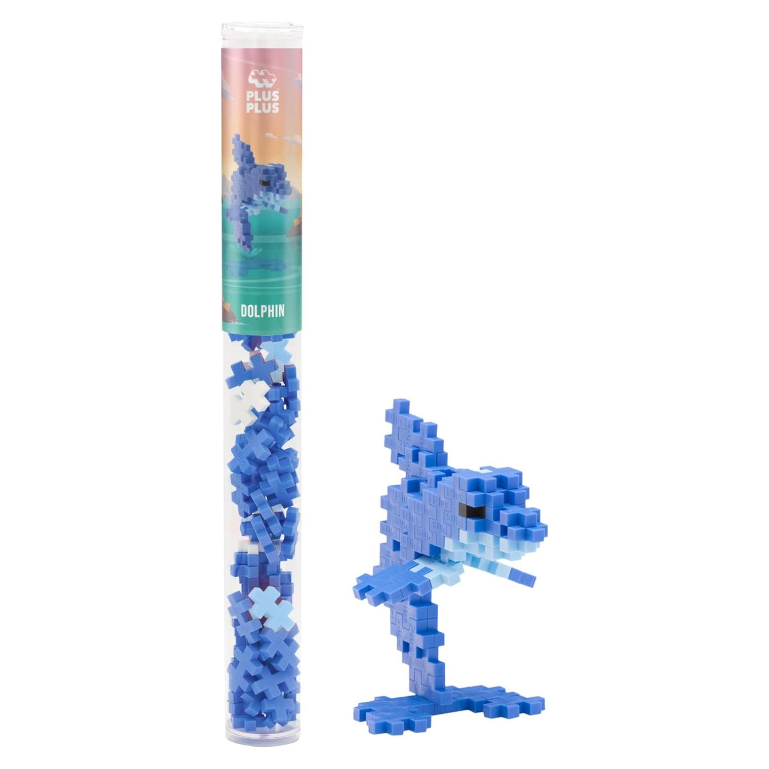 Set de Bloques de Construcción Plus-Plus 3D - Delfín, 70 Piezas