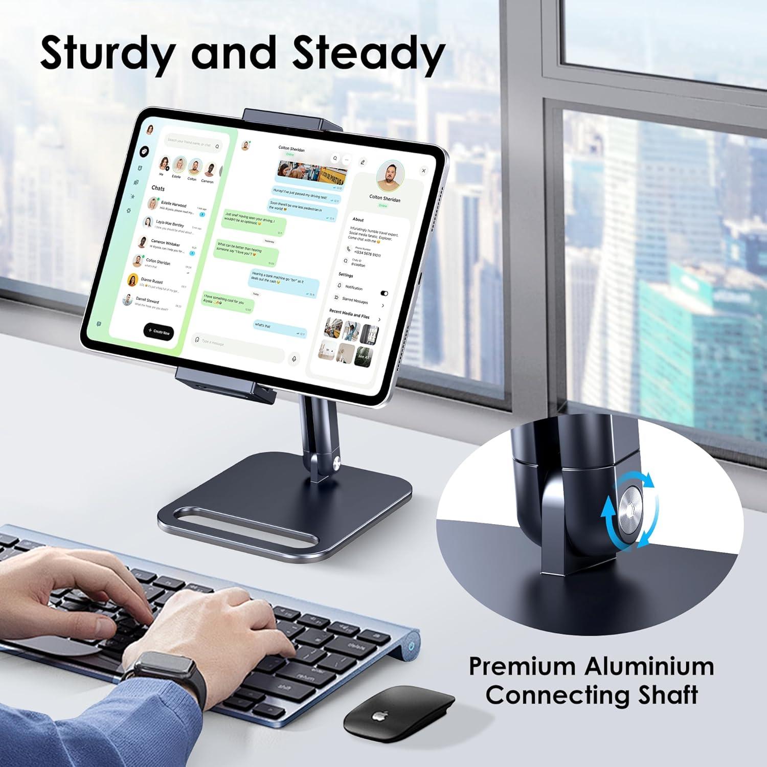 Soporte para Tableta CreaDream Aluminio Ajustable 360° 4.7-13"