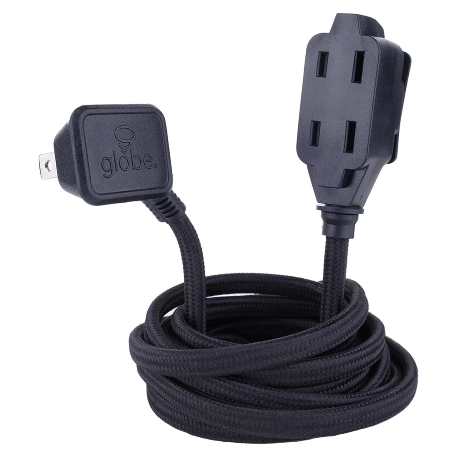 Cable de Extensión de Tela Globe Electric 2.7m 3 Salidas