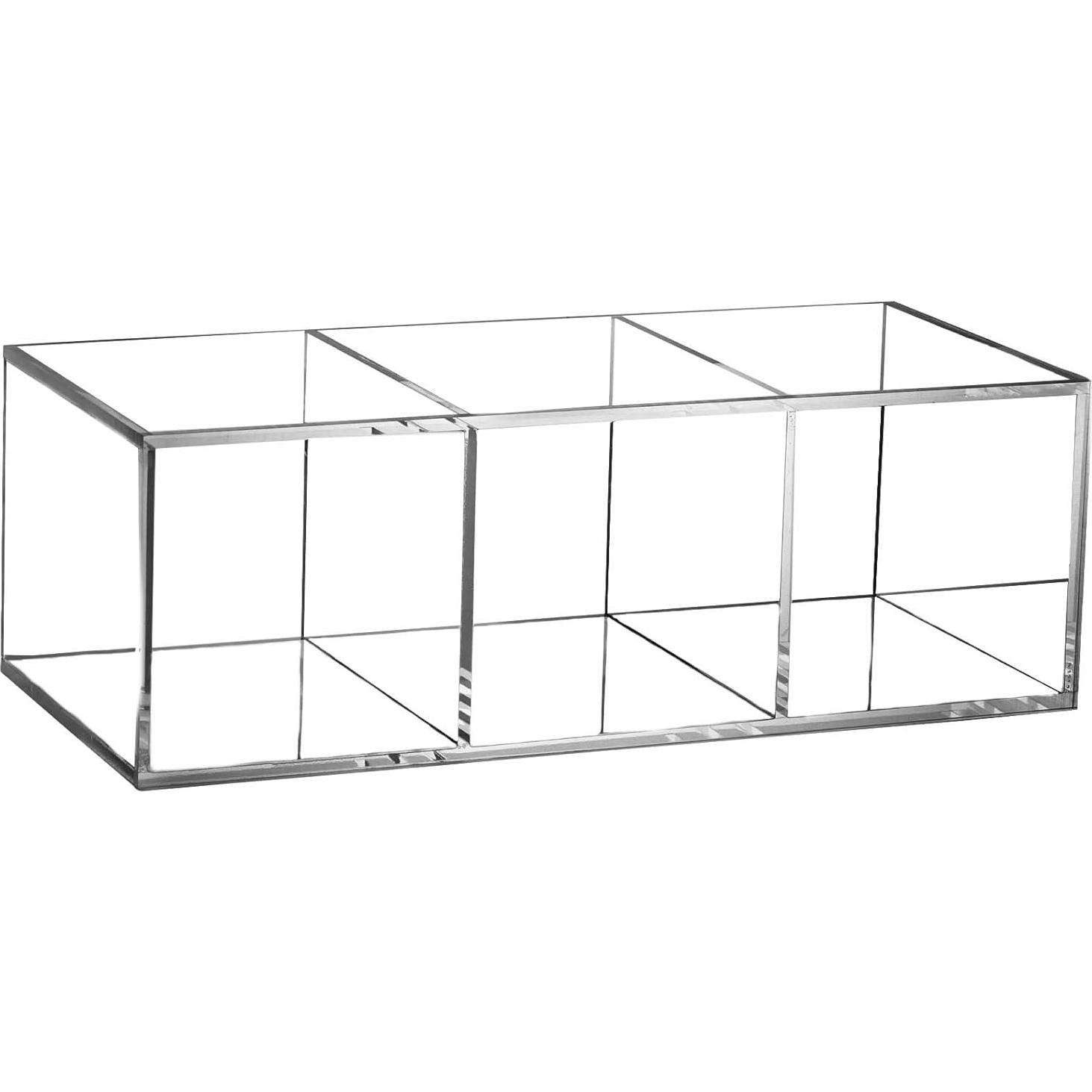 Organizador de Brochas de Maquillaje Tbestmax Transparente 22x9x7cm