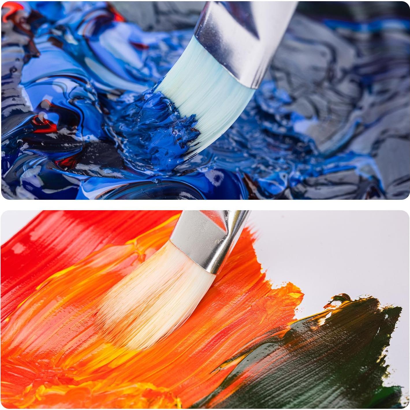 Pinceles de Pintura Amazon Basics 24 Piezas Multiusos