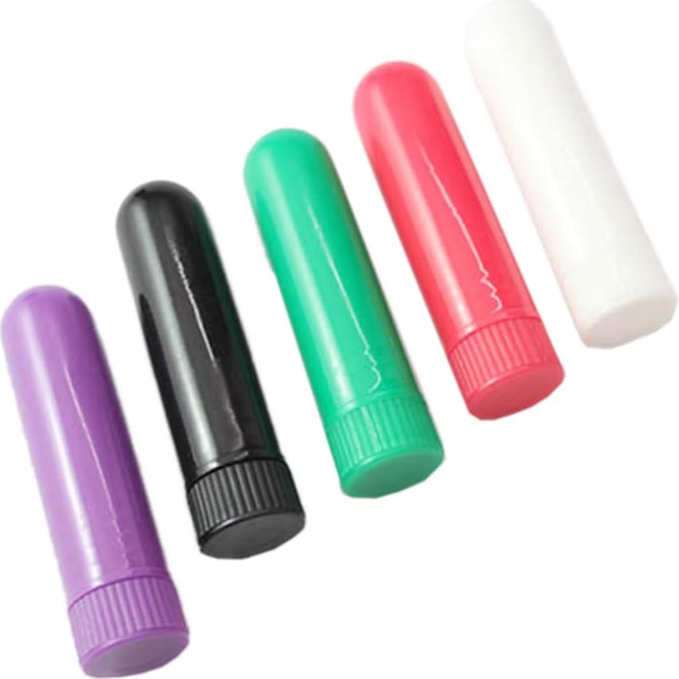 Set de 12 Tubos Inhaladores Nasales Healifty 6.6cm Blanco