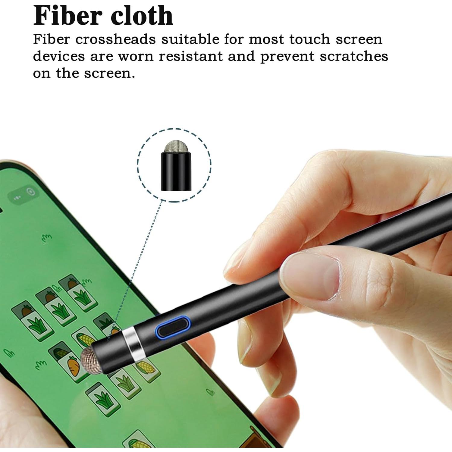 Lápiz Estilográfico Luntak Negro para iPad y Android 1.45mm