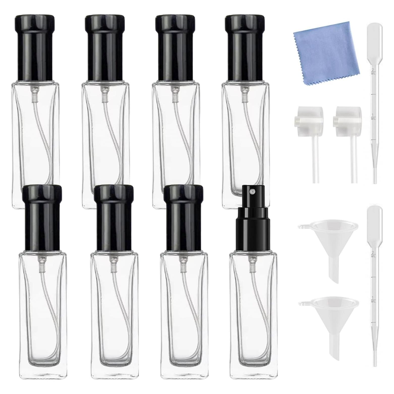 8 Botellas de Spray de Perfume AGENIZ 10ml Vidrio Reutilizables