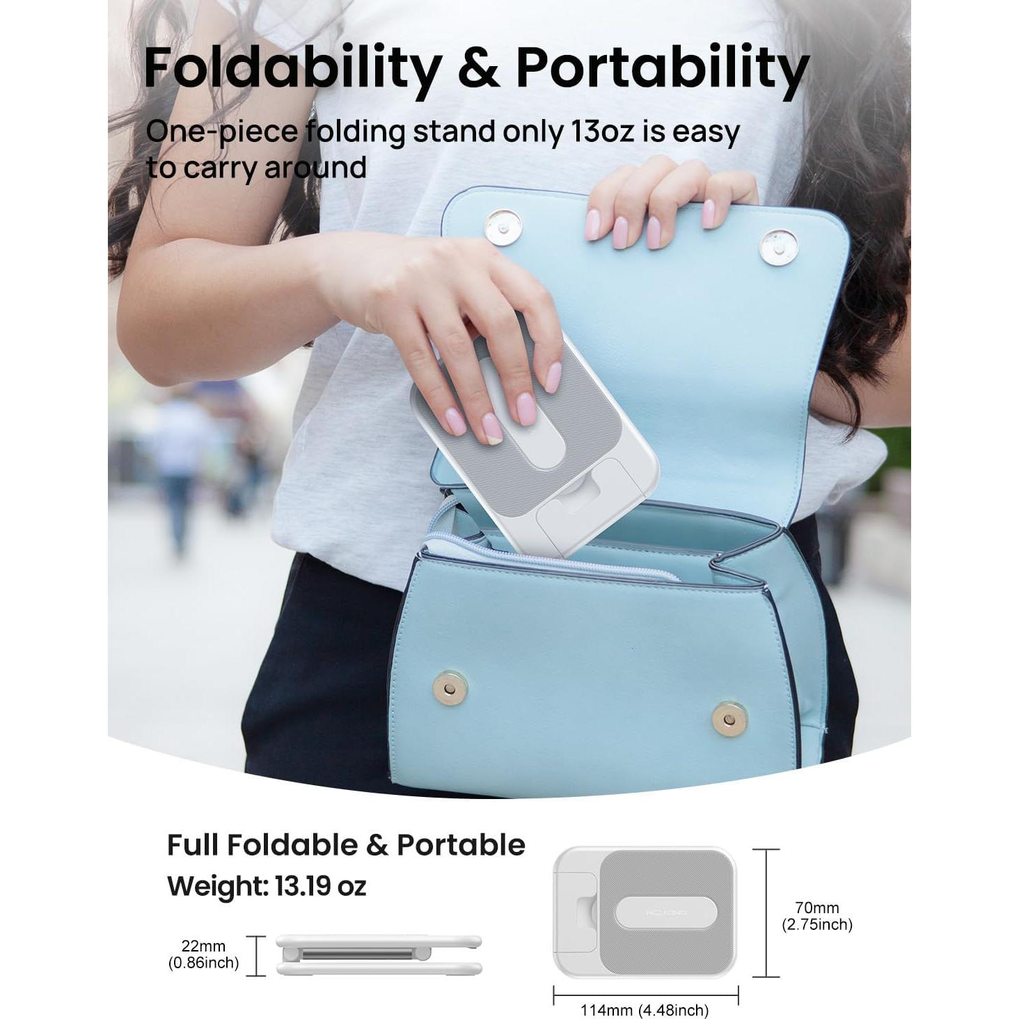 Soporte Plegable para Tableta OMOTON Blanco 32.77 cm