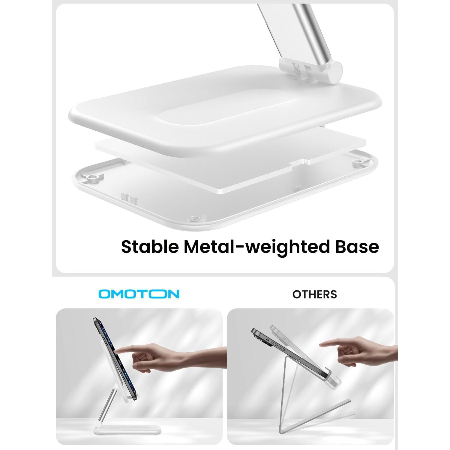 Soporte Plegable para Tableta OMOTON Blanco 32.77 cm