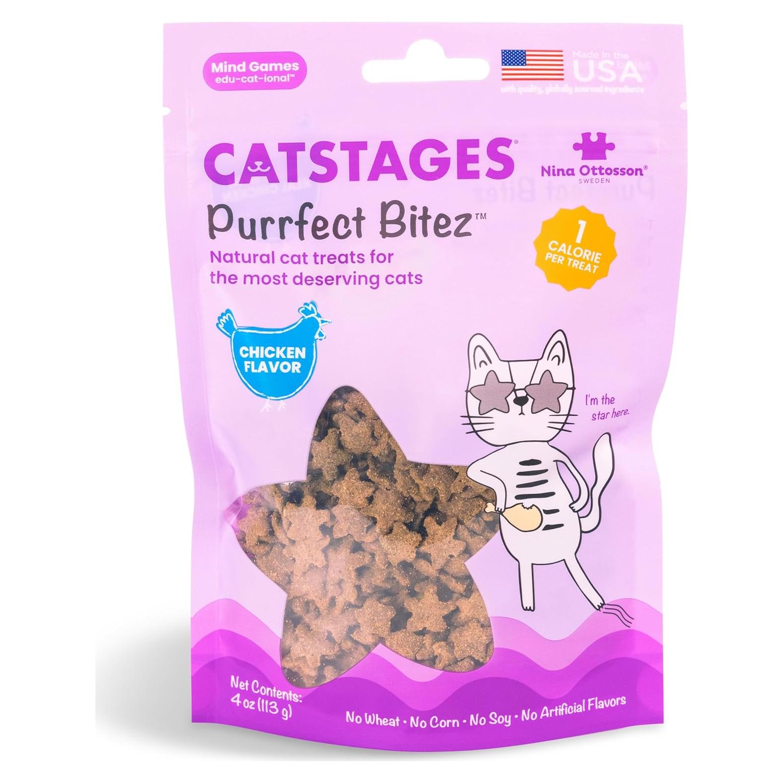 Golosinas Naturales para Gatos Catstages Purrfect Bitez 113g Pollo