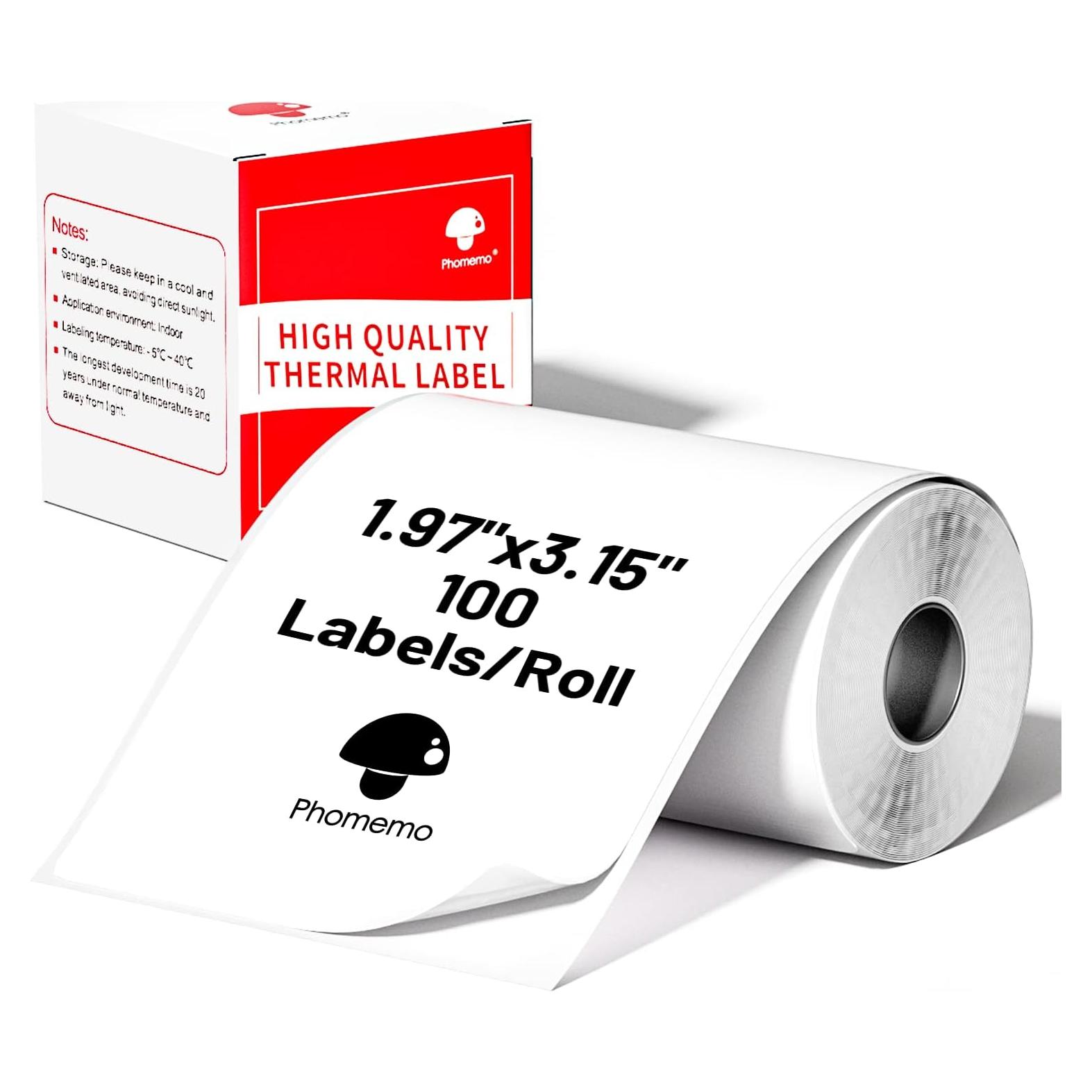 Etiquetas Térmicas Phomemo PM-M110-5080 50x80mm 100 por Rollo