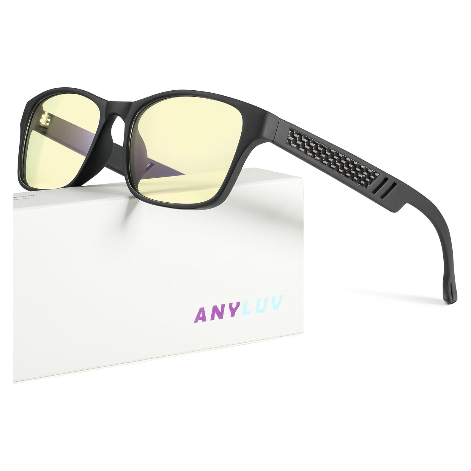 Gafas de Luz Azul ANYLUV 155 - Protección Ocular para Juegos
