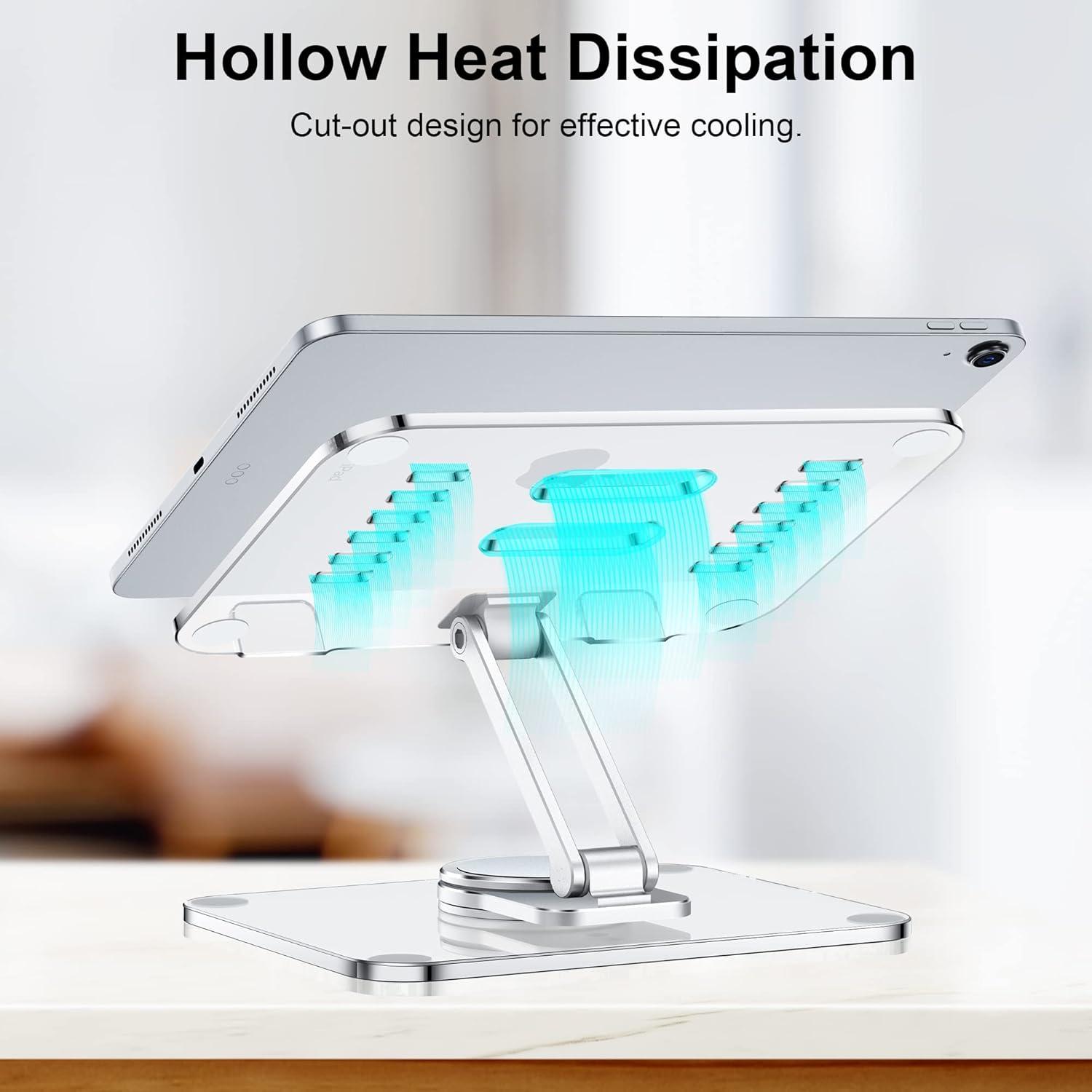 Soporte de Tableta CreaDream Acrílico 360° Ajustable Claro