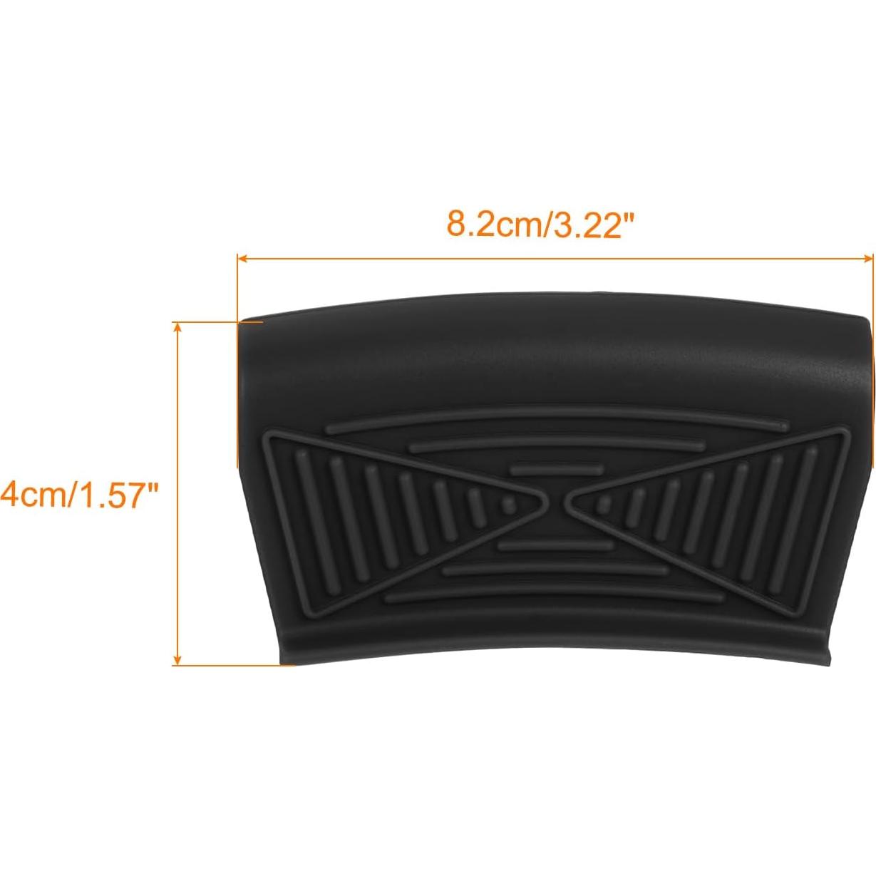 Funda de Mango de Sartén de Silicona uxcell - 2 Piezas, Negro