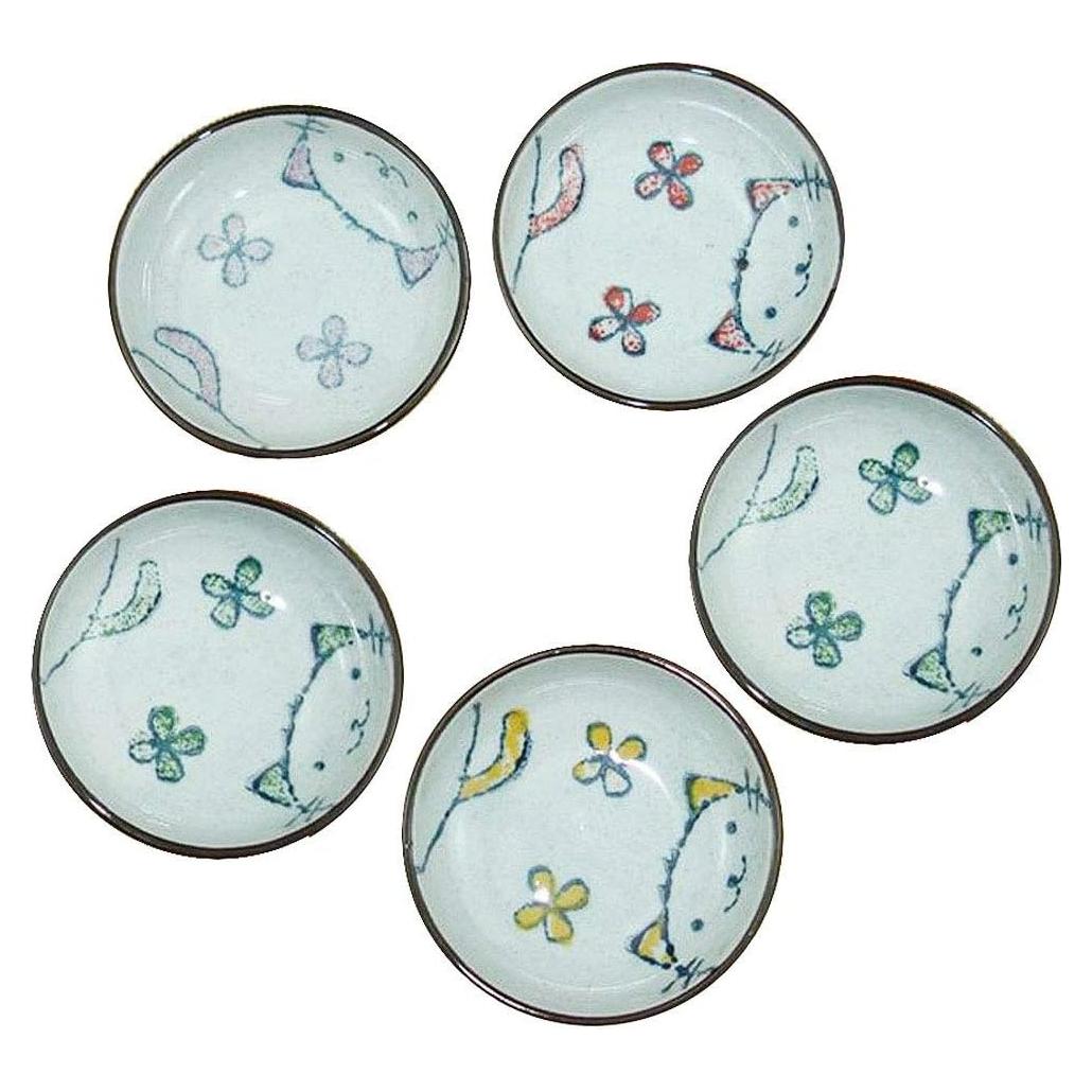 Platos de Cerámica Japonesa para Aperitivos Miss Tutu - 5 Piezas