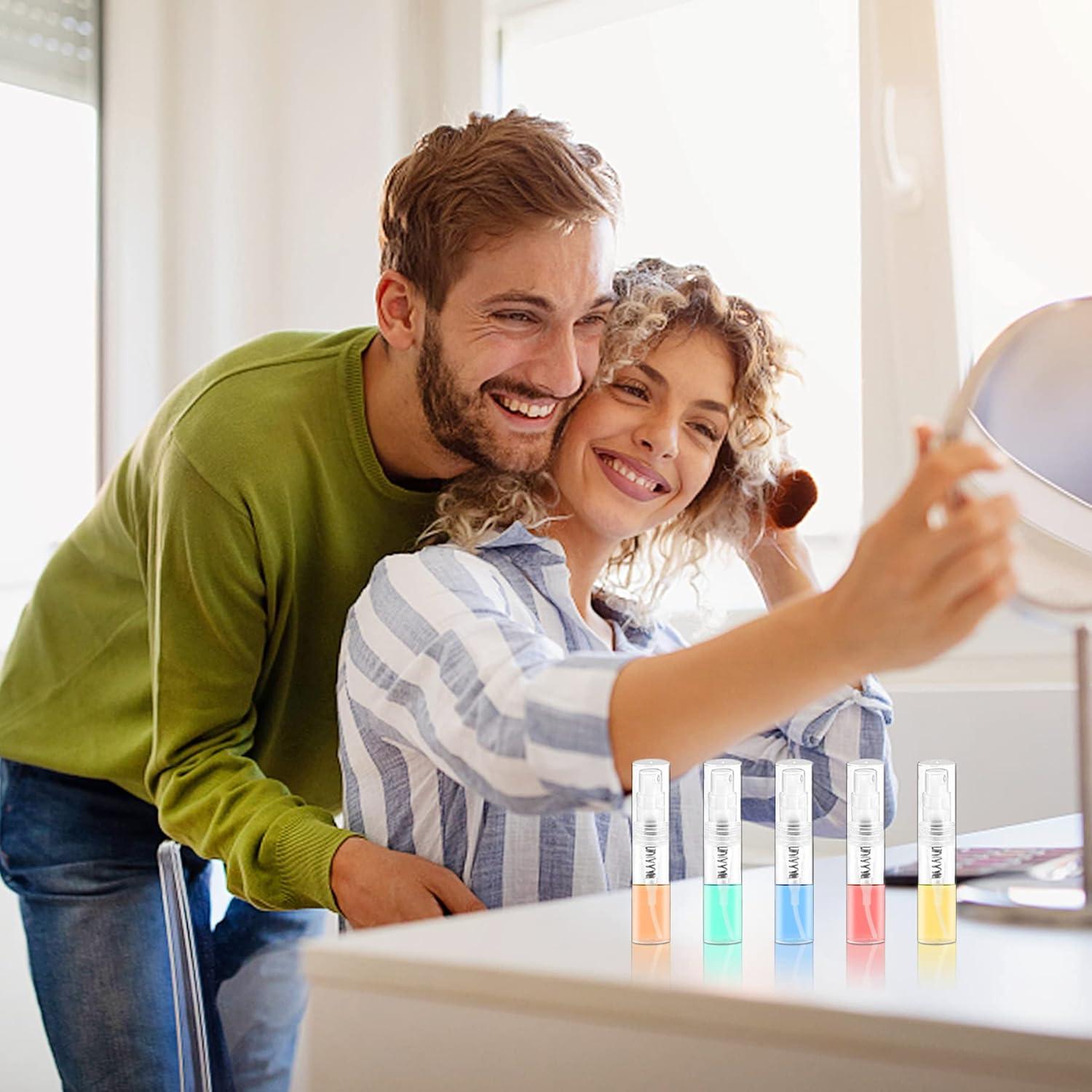 Botellas de Spray Mini Csdtylh 60 Pcs 2ml Plástico Transparente