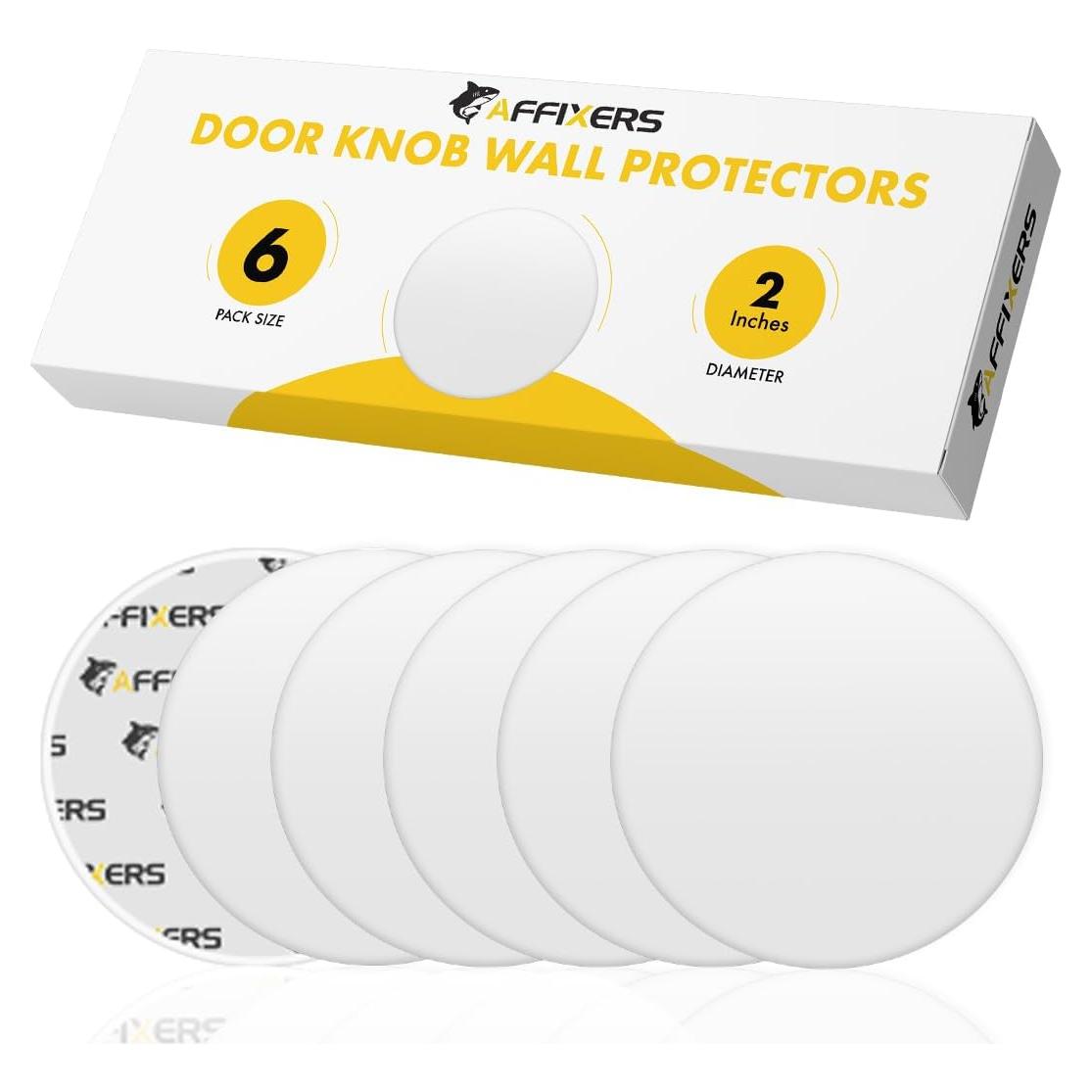 Topes de puerta Afixers de silicona blanca - Mediano 5 cm