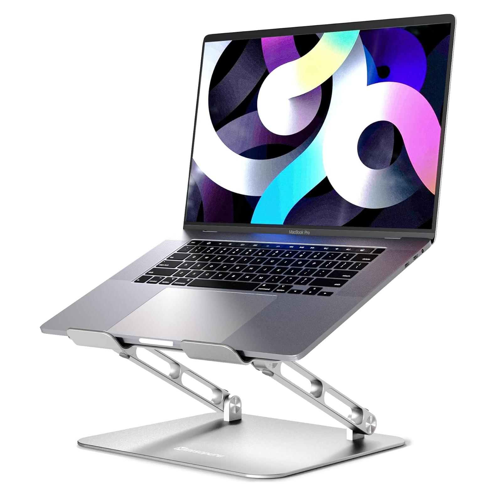 Minisopuru Soporte Ajustable para Laptop Ergonómico - Plata