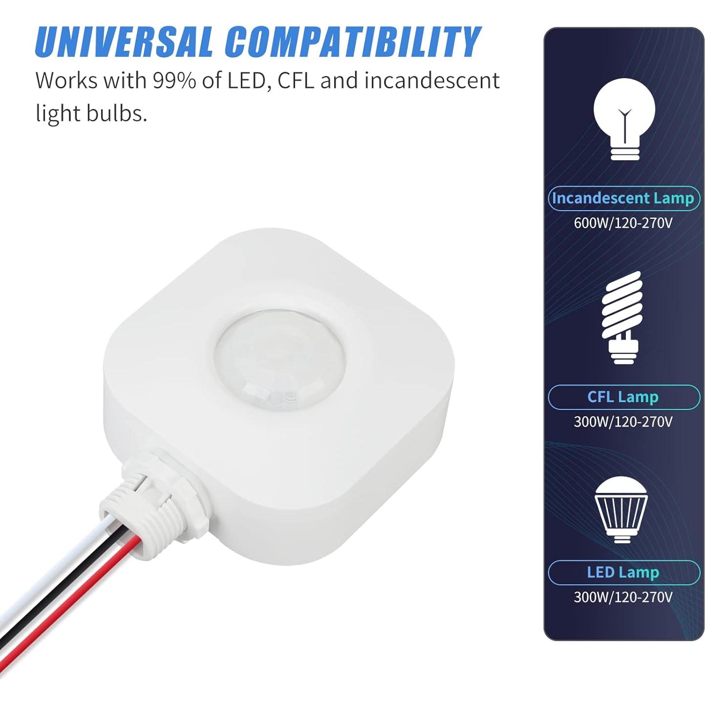 Interruptor de Sensor de Movimiento ECOELER YM2511 360°