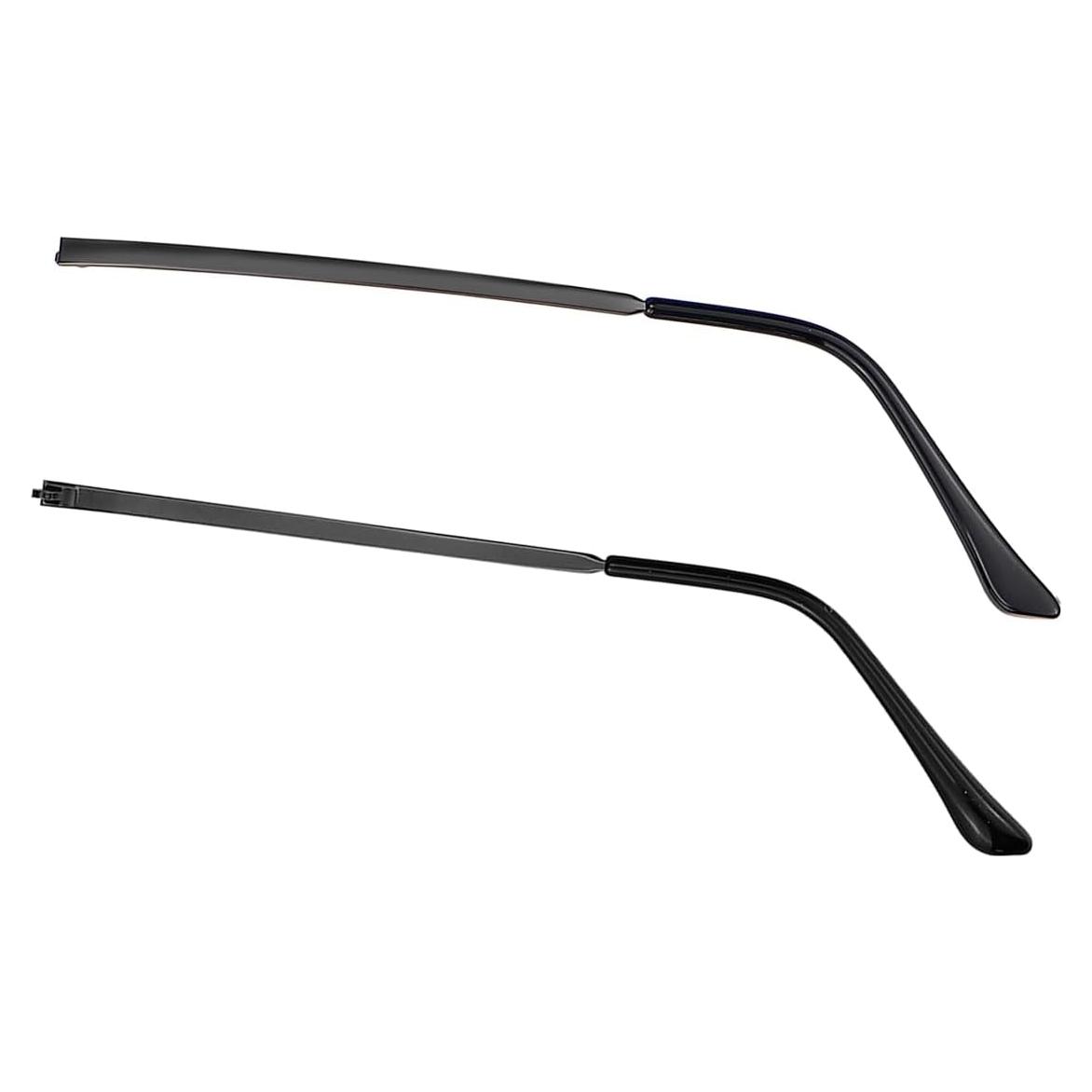 Brazos de Reemplazo para Gafas Metal Universal LNQ LUNIQI Marrón
