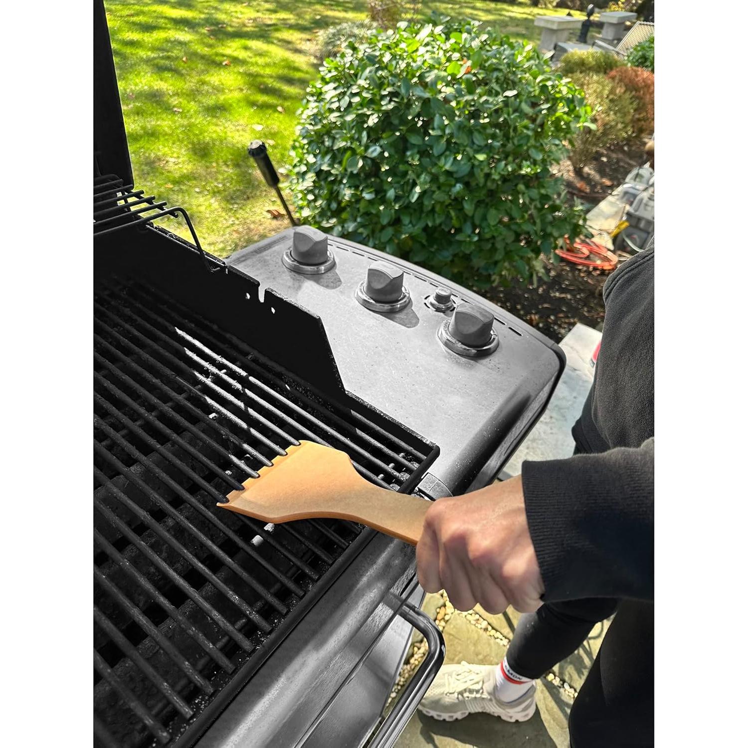 Raspador de Parrilla de Madera Verde Outset 26 cm Sin Ranuras