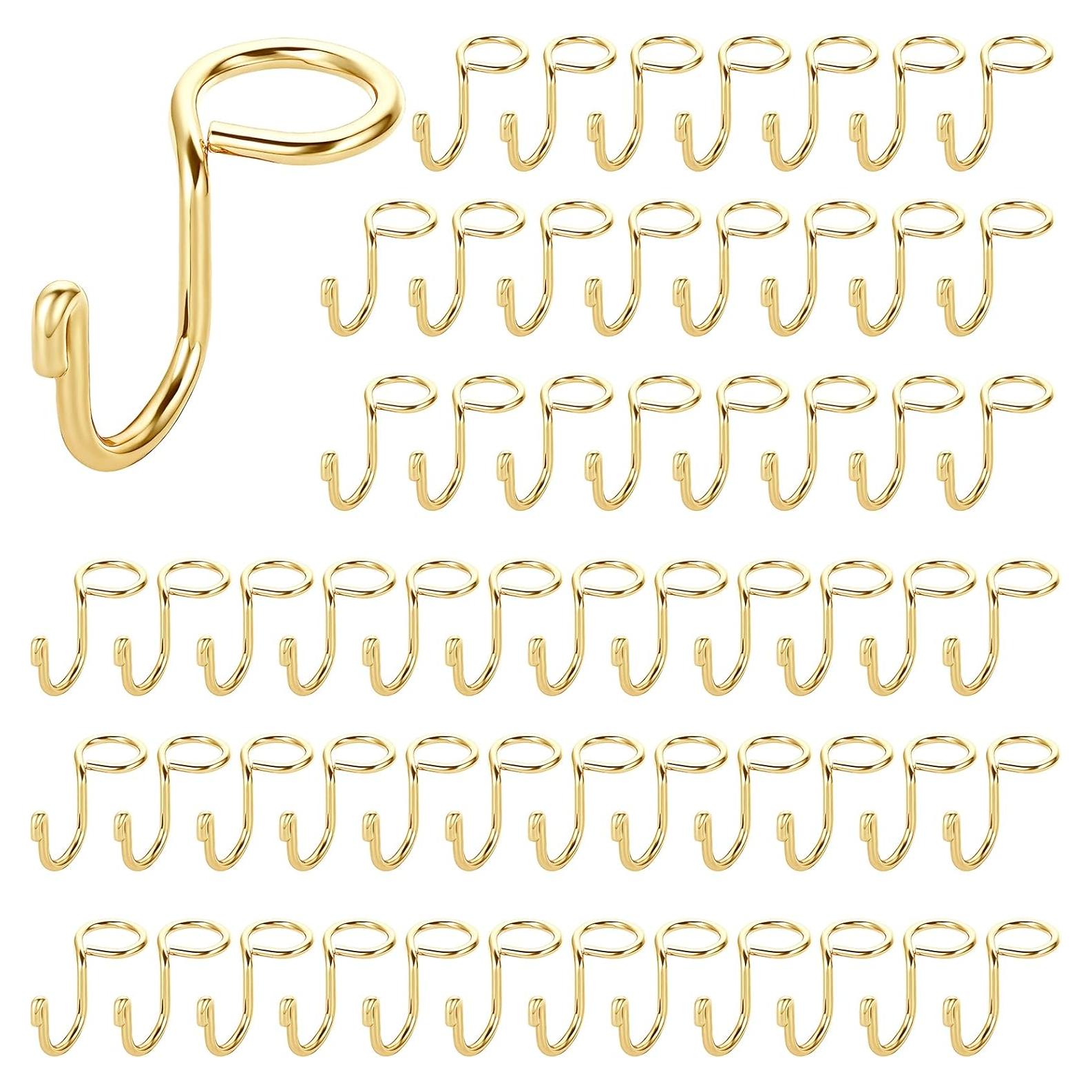 Ganchos Extensores Sumnacon 60 Pcs Acero Inoxidable Oro