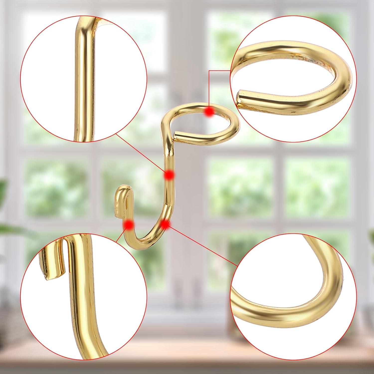 Ganchos Extensores Sumnacon 60 Pcs Acero Inoxidable Oro