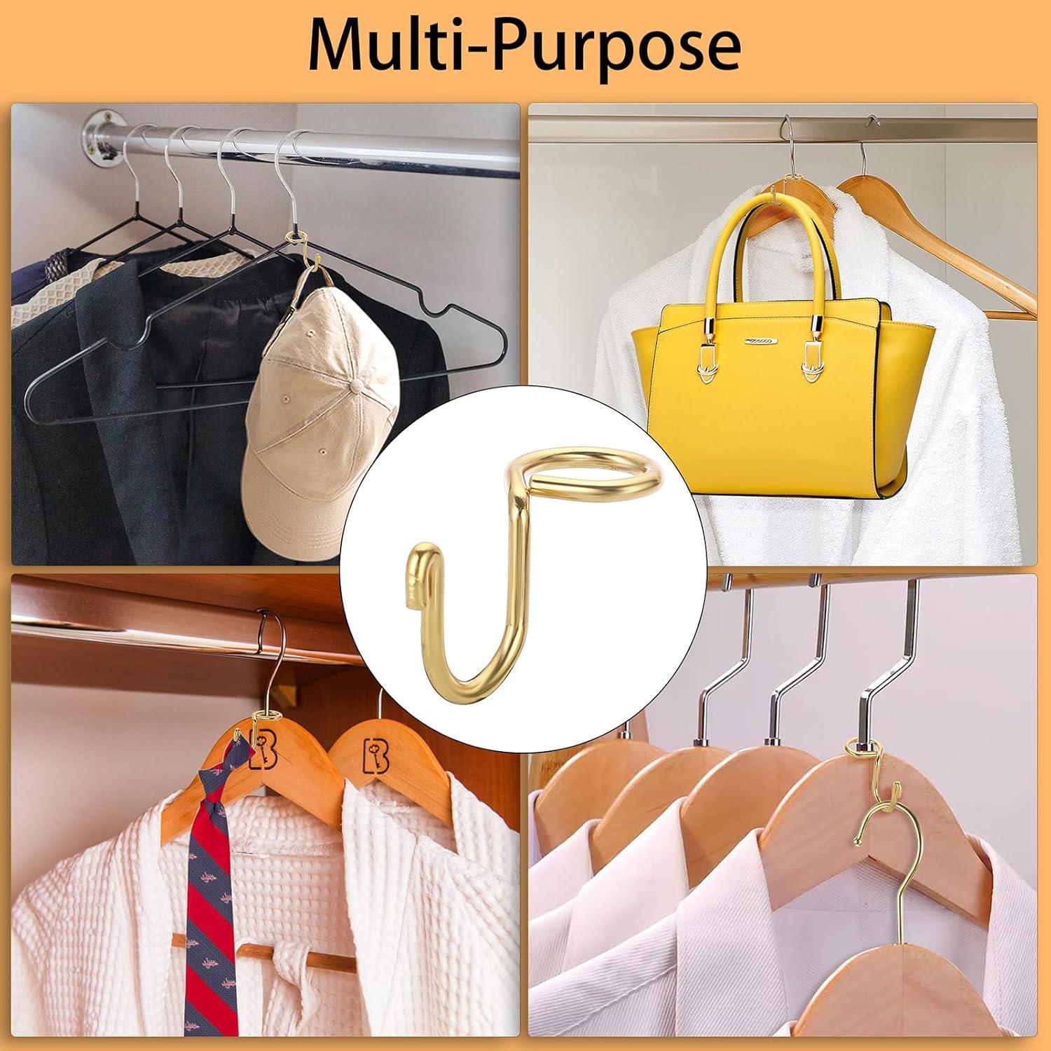 Ganchos Extensores Sumnacon 60 Pcs Acero Inoxidable Oro