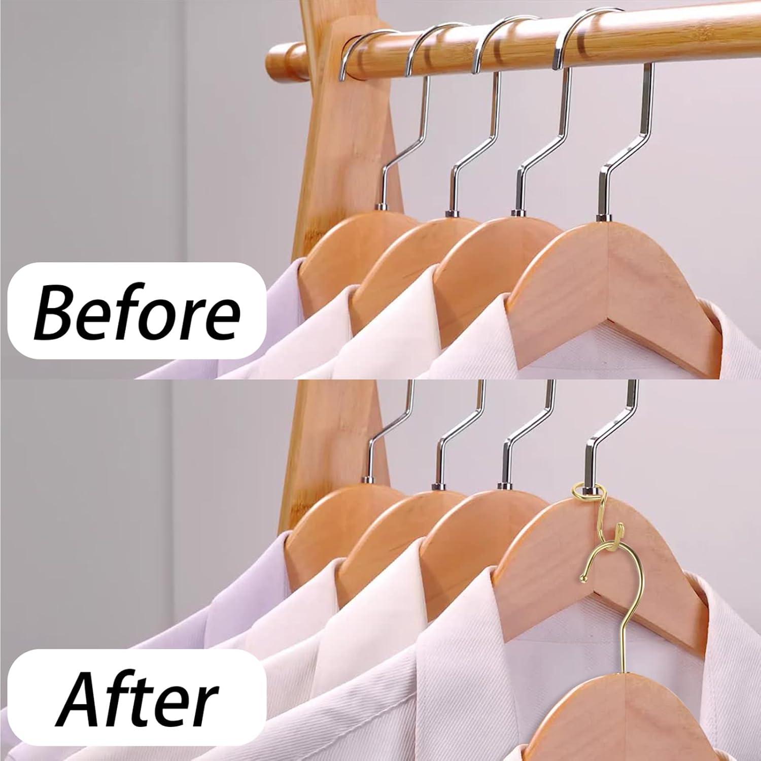 Ganchos Extensores Sumnacon 60 Pcs Acero Inoxidable Oro