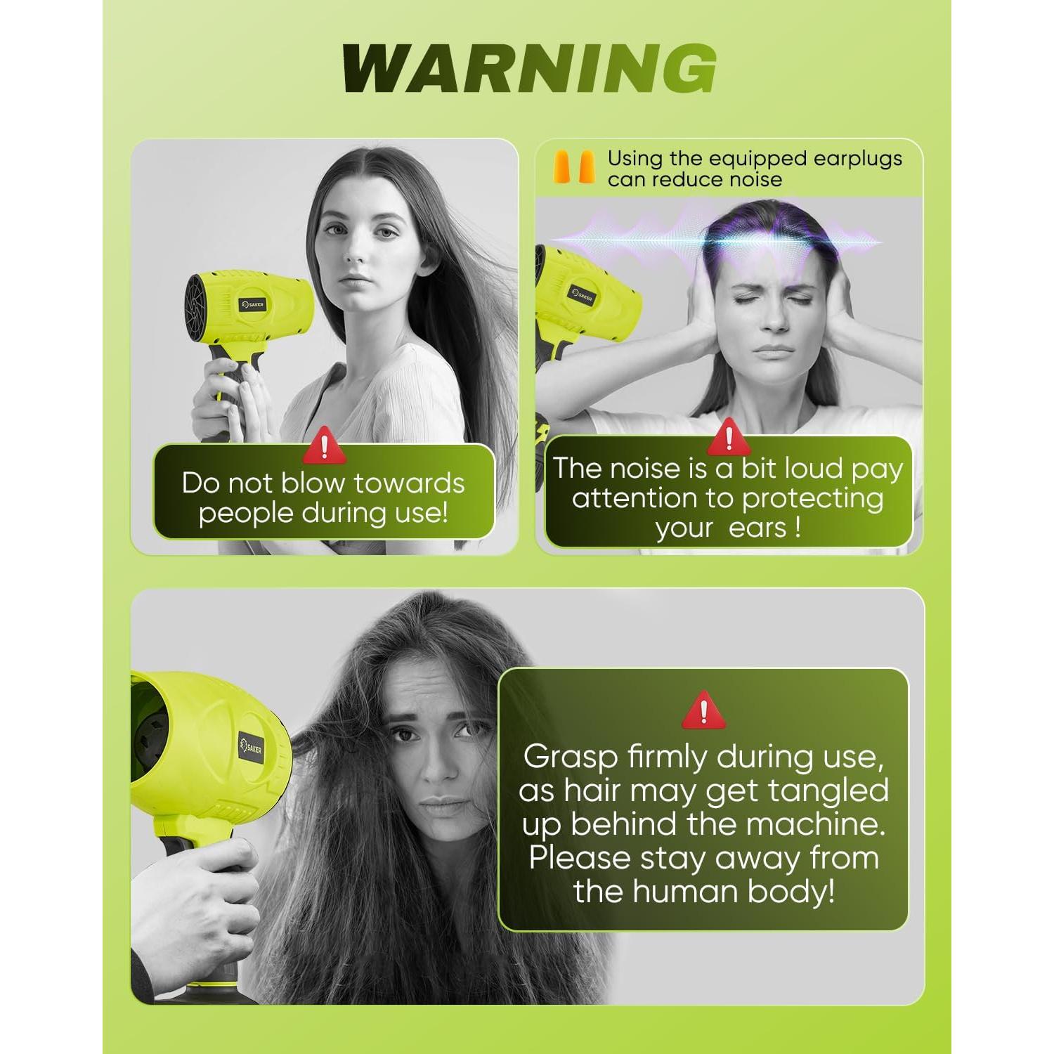 Soplador de Hojas Inalámbrico Saker Verde 21V 2 Baterías