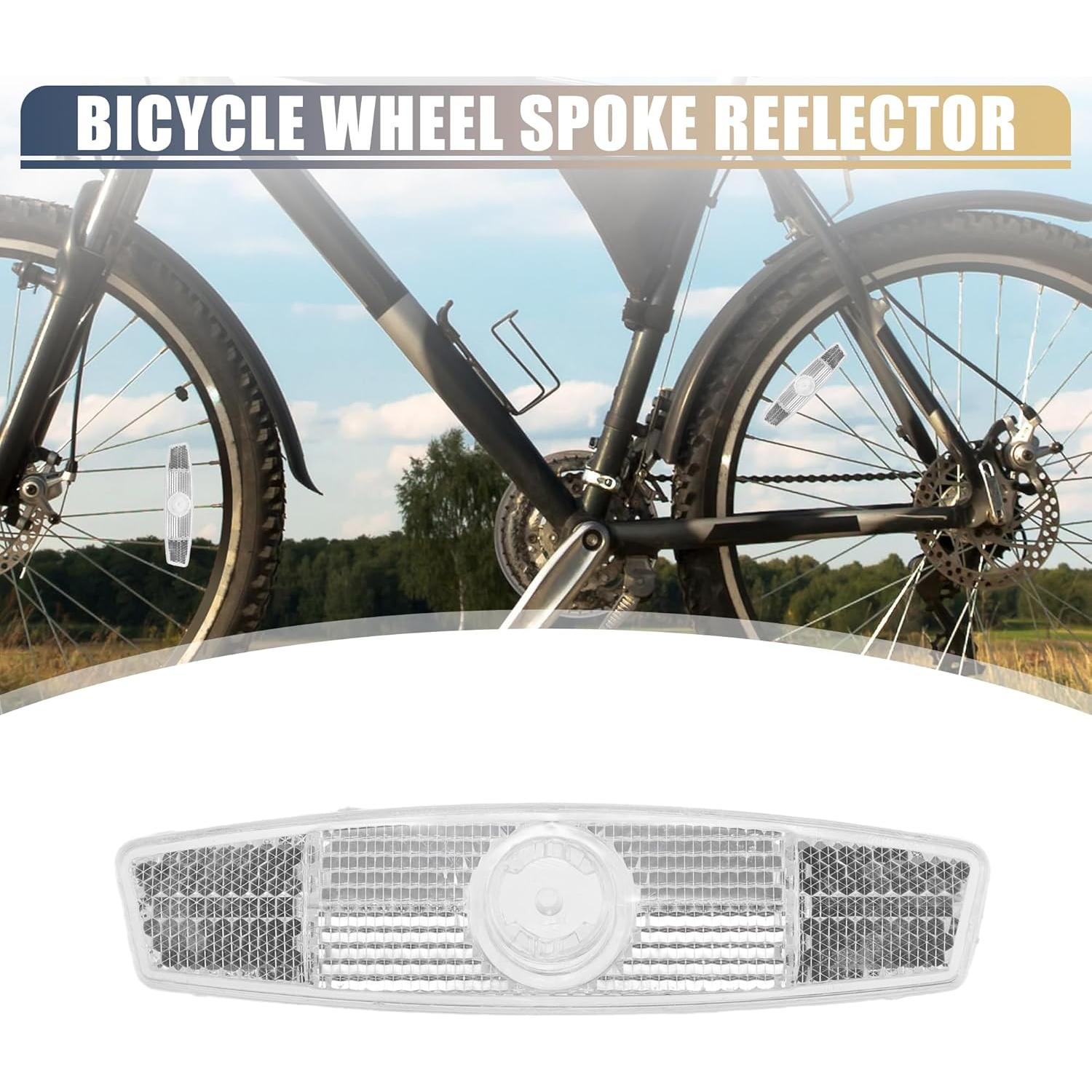 Reflectores de Bicicleta X AUTOHAUX 4 Pcs ABS Blanco 11.4cm