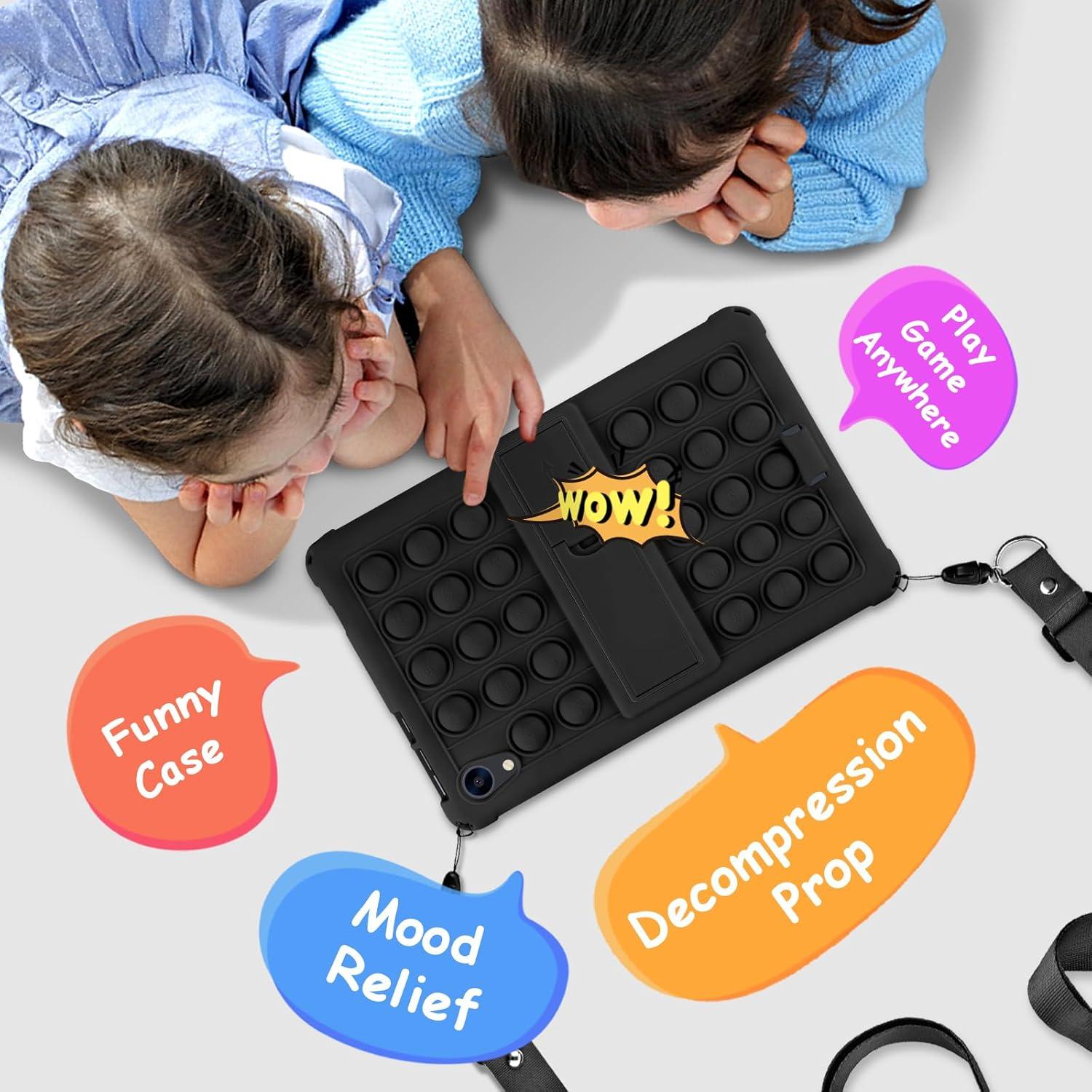 Funda de Silicona DETUOSI para Tableta Urao C107 10.1" Negra