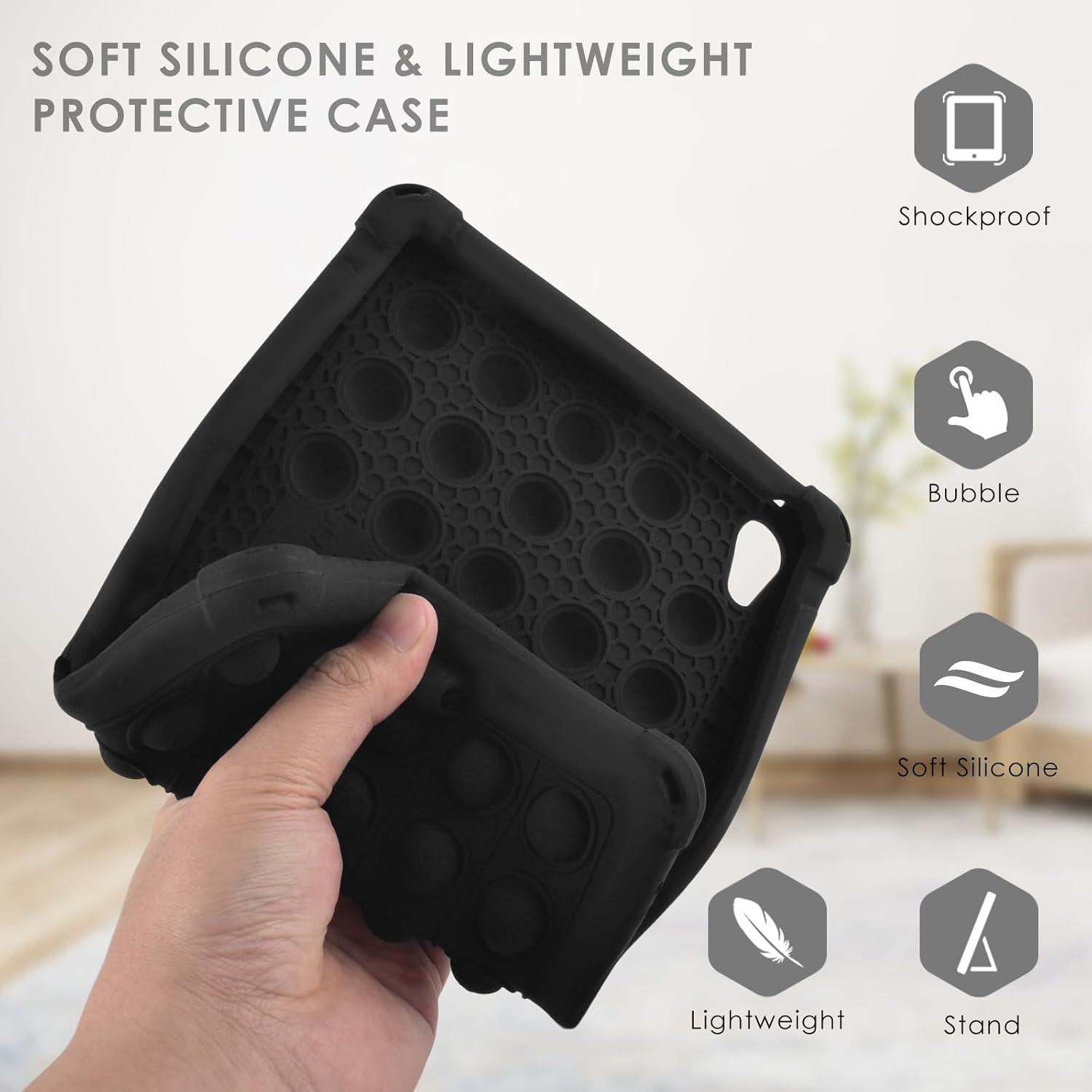 Funda de Silicona DETUOSI para Tableta Urao C107 10.1" Negra