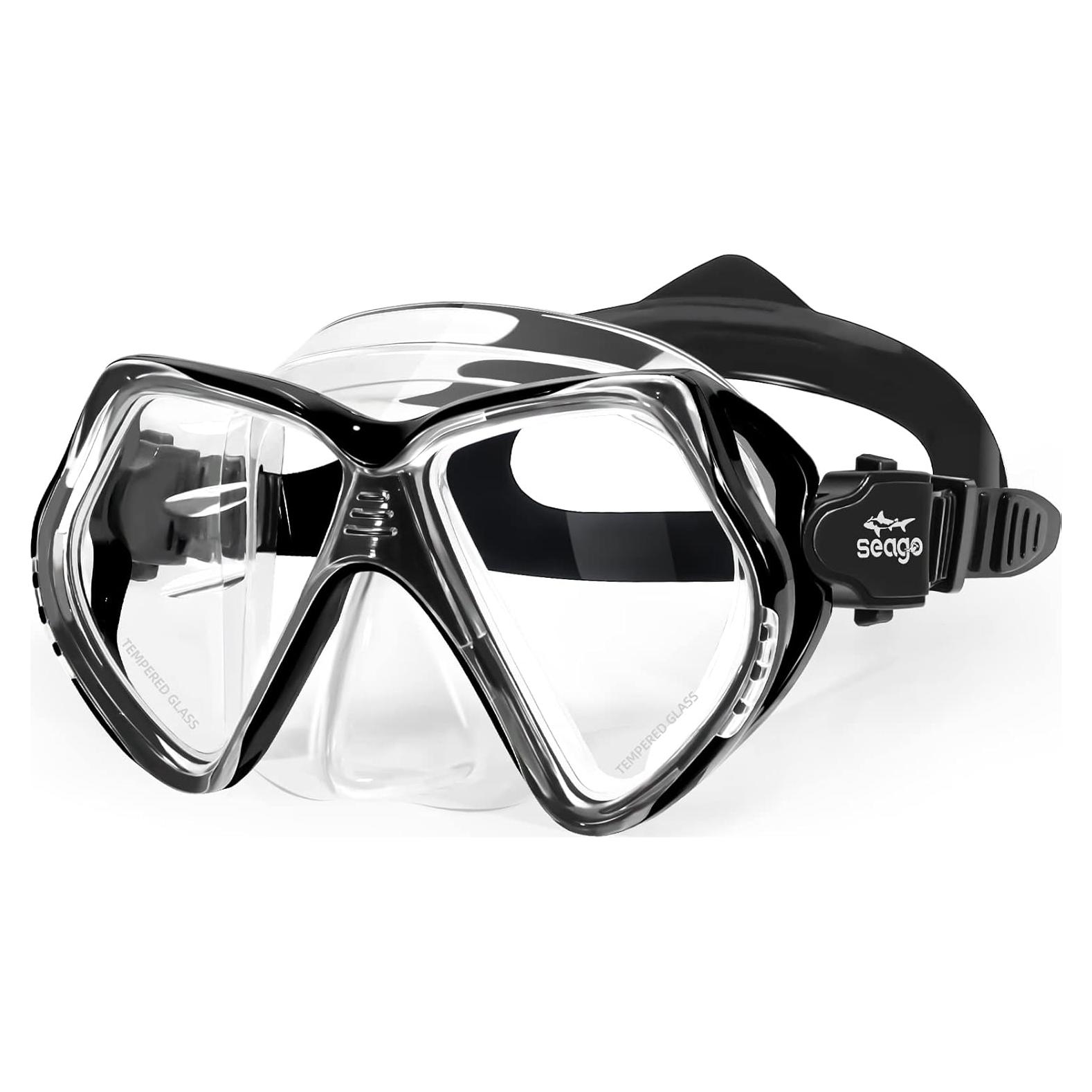 Gafas de natación Seago para niños 6-14 años con snorkel