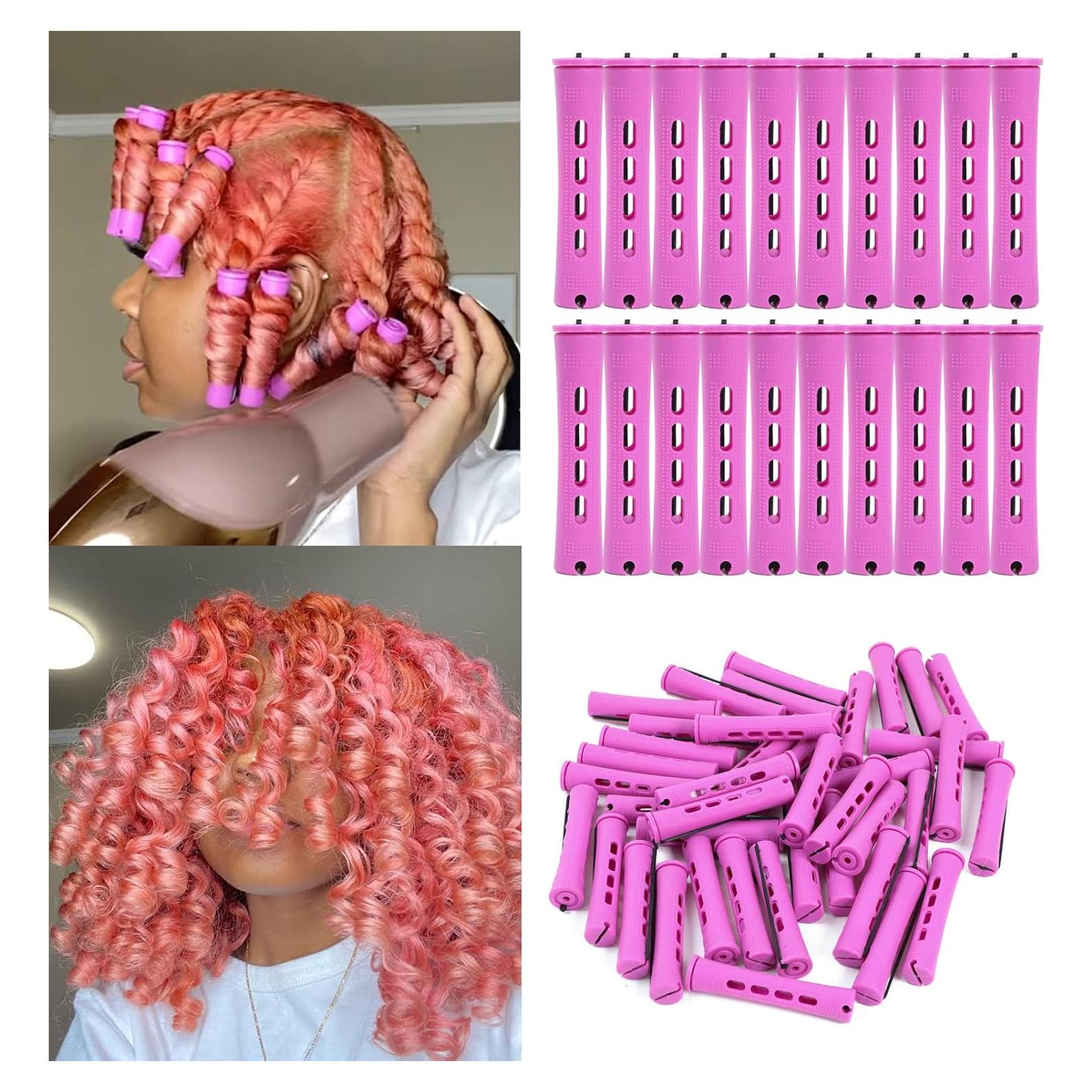 Juego de 20 Varillas para Permanente de Cabello Natural - Púrpura