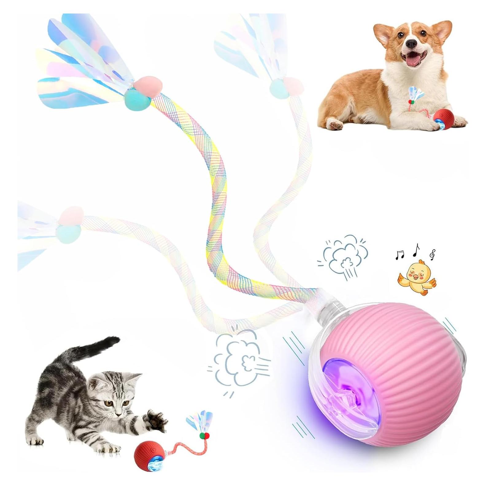 Bola Interactiva para Gatos Speed 2.0 Tchernt Rosa Recargable