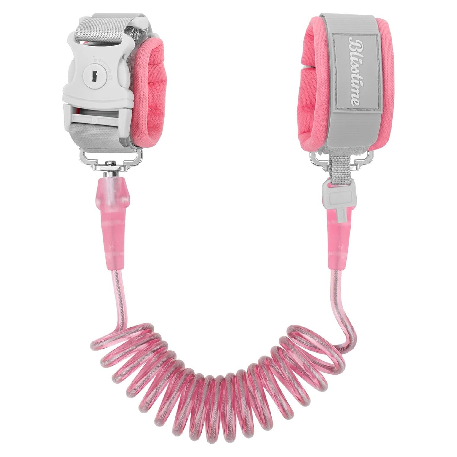 Correa Antipérdida para Niños Blisstime 1.5m Rosa con Llave