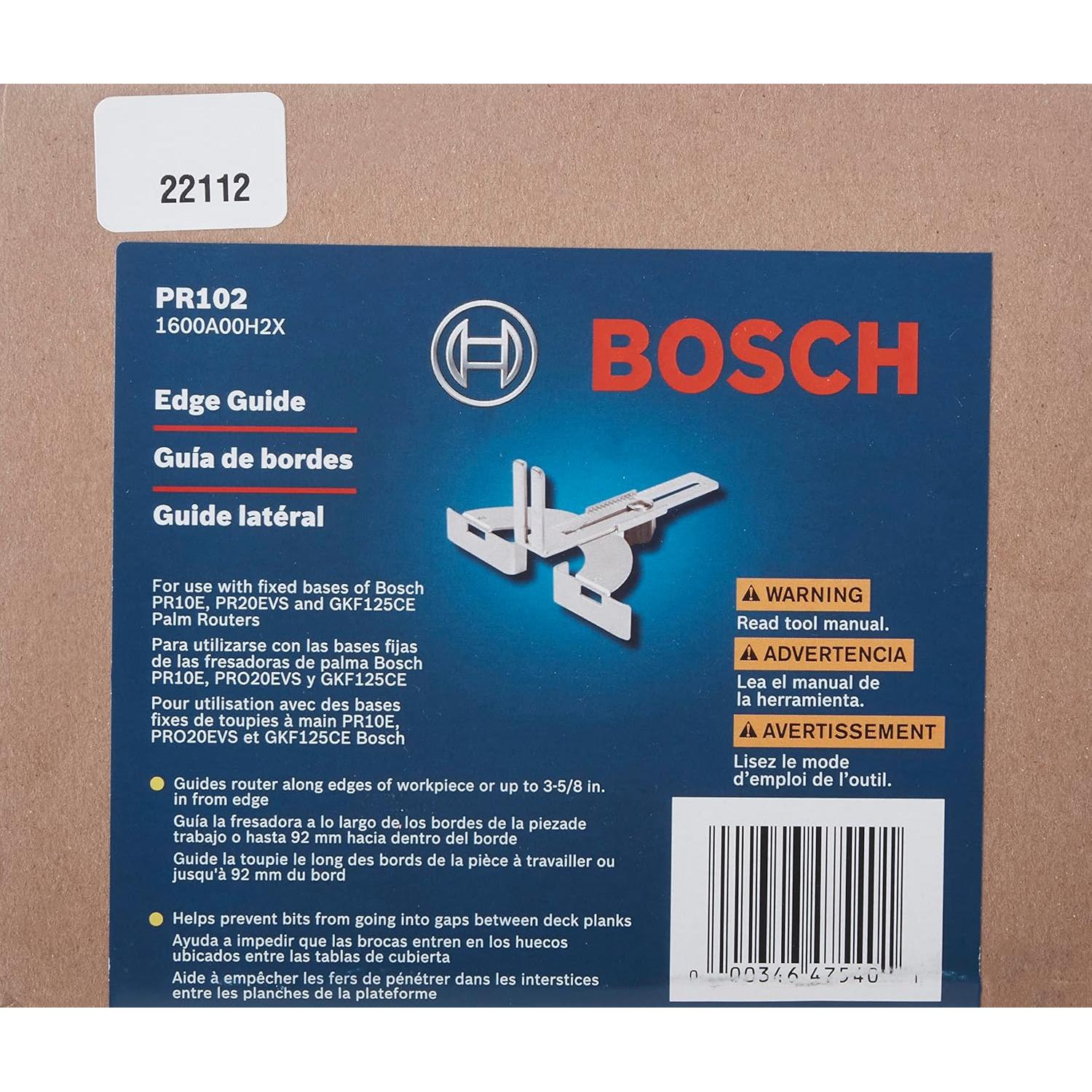 Guía de Borde para Router de Palma Bosch PR102 - Ajustable 9.5 cm