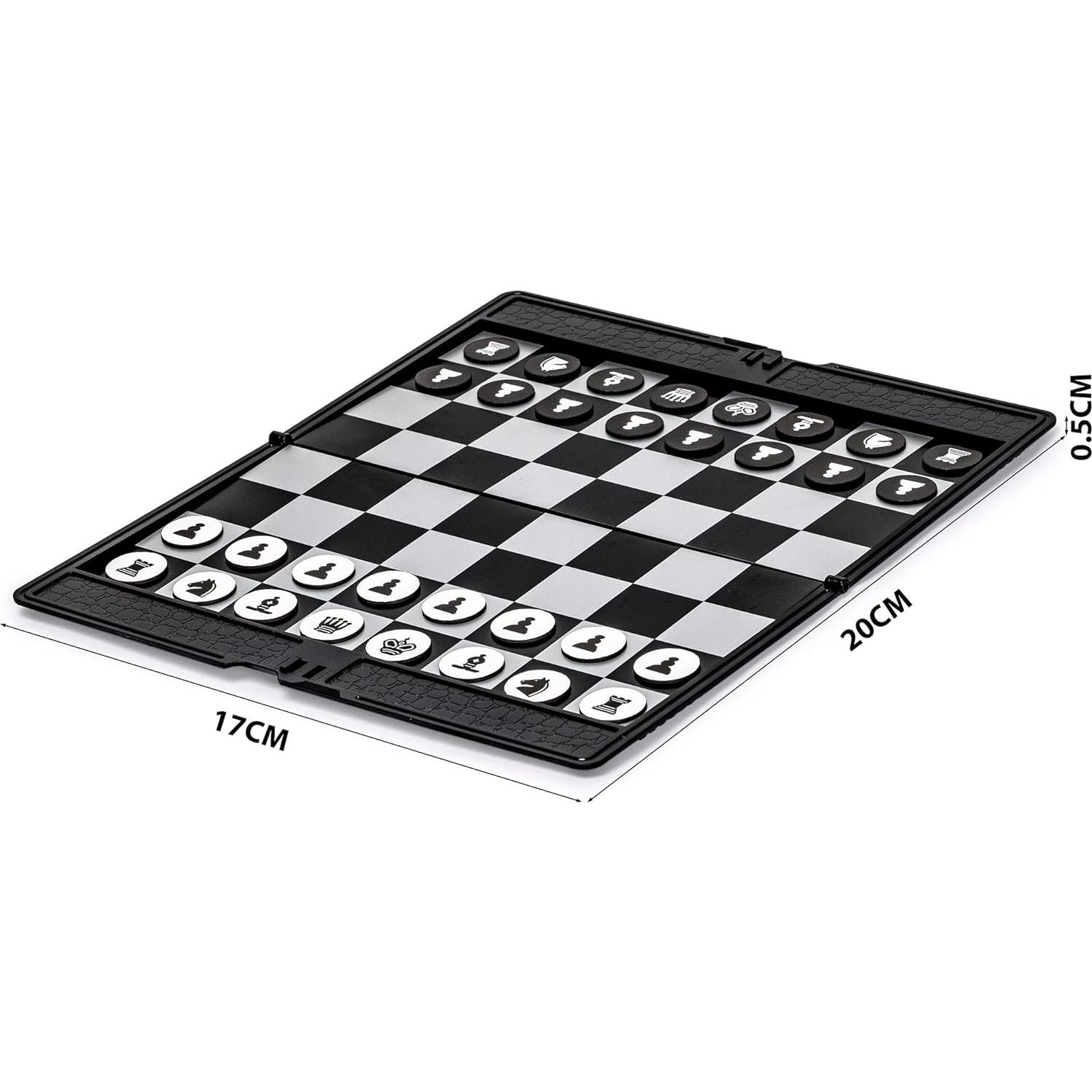 Juego de Ajedrez Plegable Magnético Yellow Mountain 20 cm