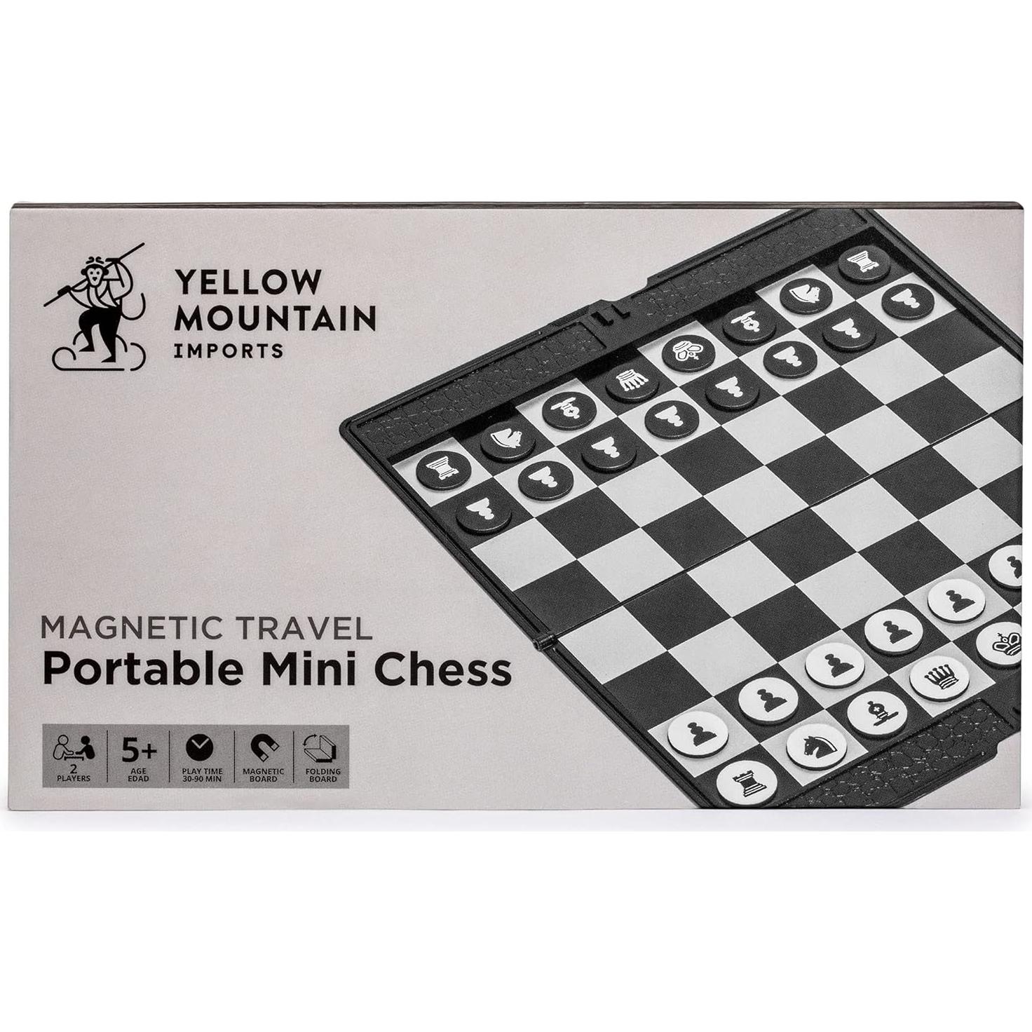 Juego de Ajedrez Plegable Magnético Yellow Mountain 20 cm