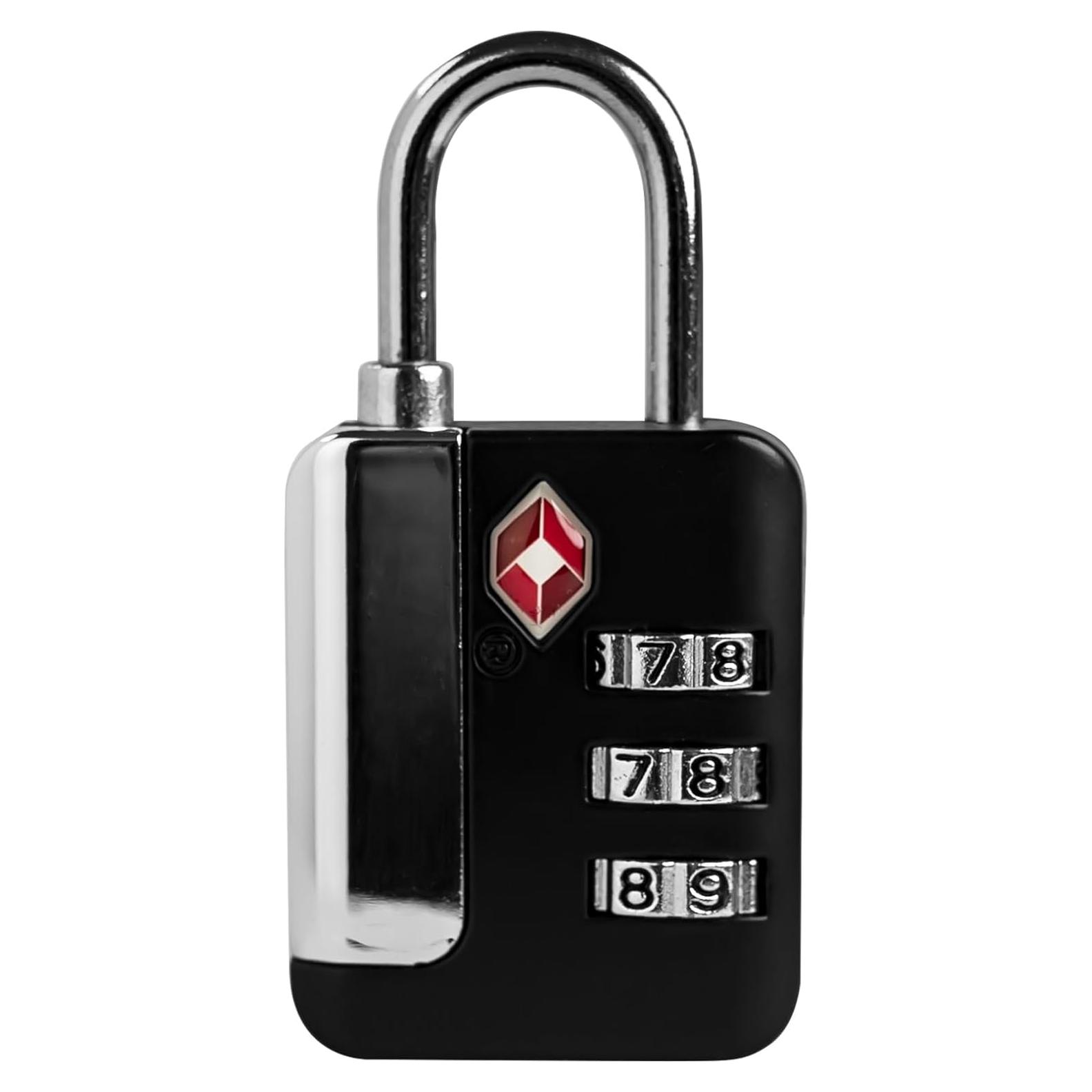 Candado TSA de Combinación UP Security 3 Dígitos Negro