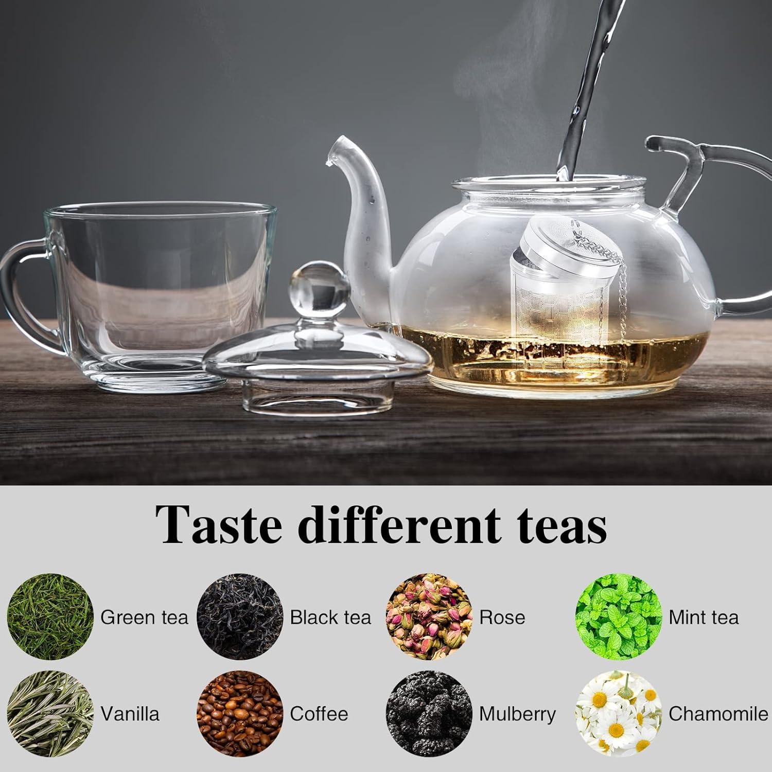 Infusores de Té Prudiut de Acero Inoxidable - 2 Piezas
