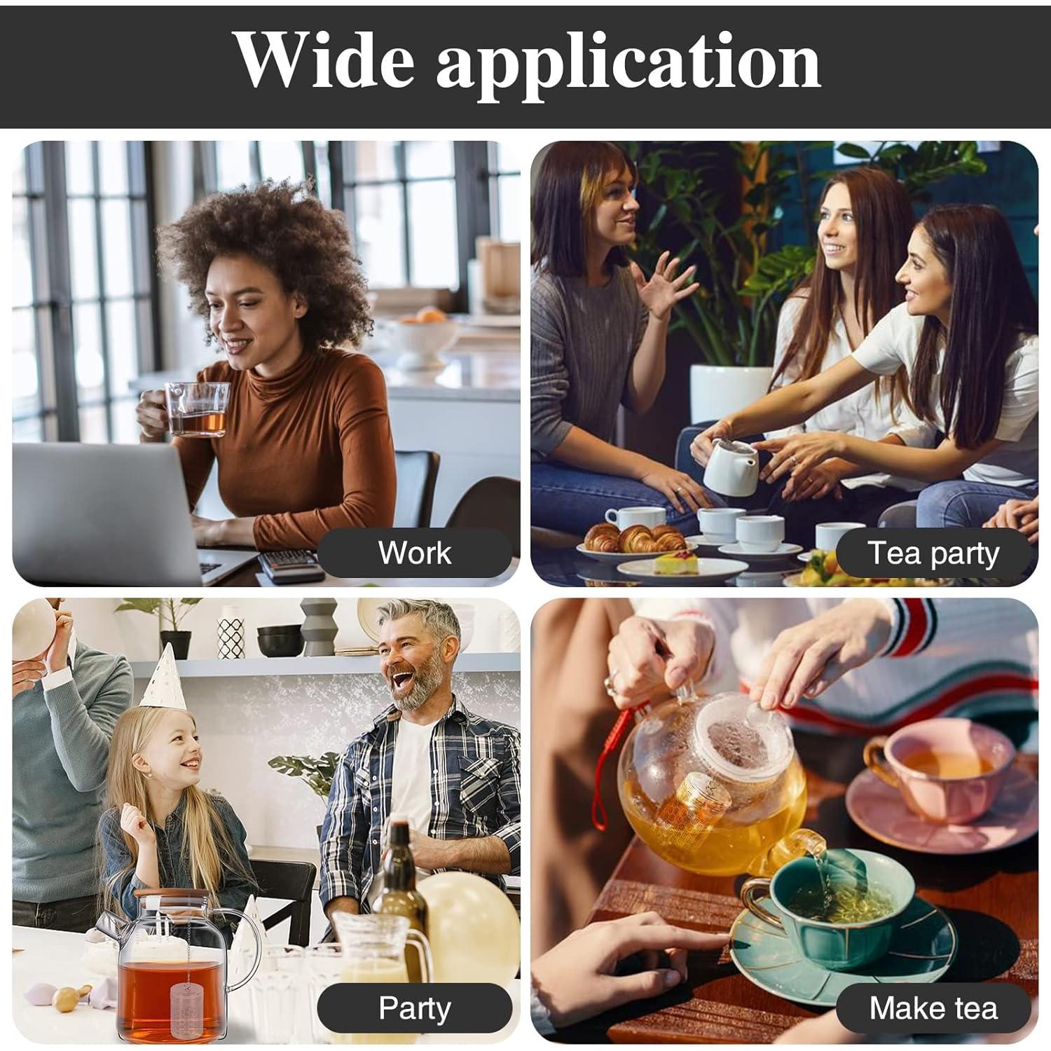 Infusores de Té Prudiut de Acero Inoxidable - 2 Piezas