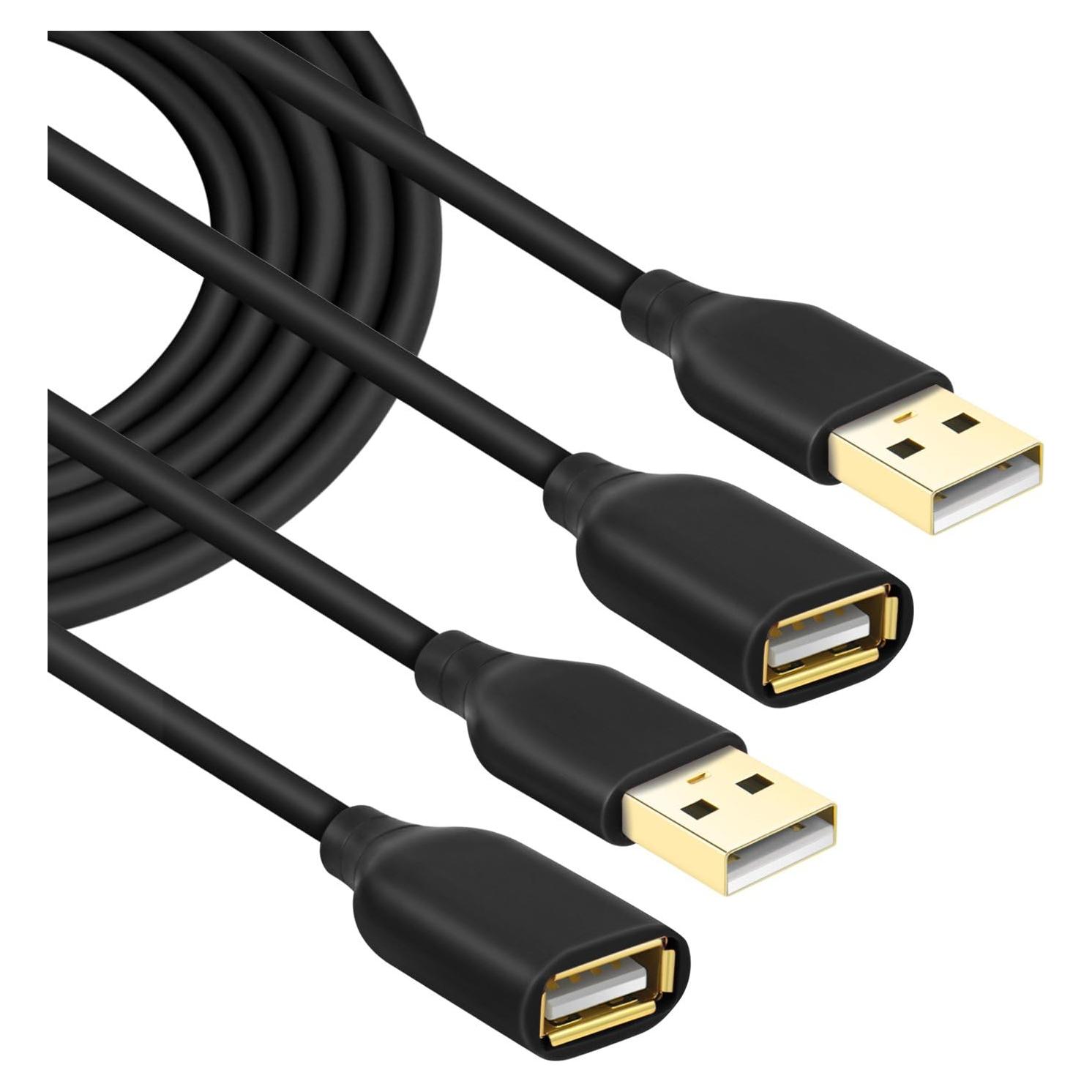Cable de Extensión USB 3M Costyle Tipo A Macho a Hembra - Paquete de 2