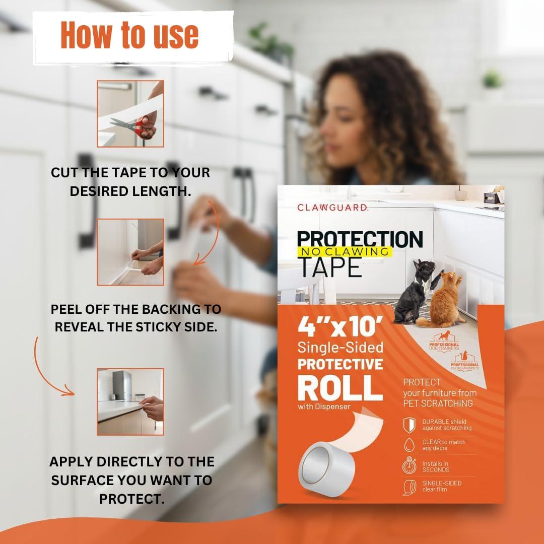 Cinta de Protección CLAWGUARD 10 cm x 3 m Anti Arañazos