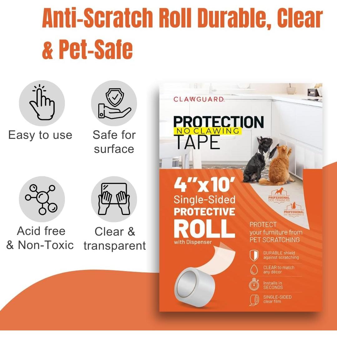 Cinta de Protección CLAWGUARD 10 cm x 3 m Anti Arañazos