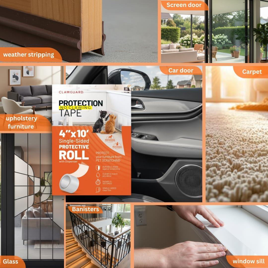 Cinta de Protección CLAWGUARD 10 cm x 3 m Anti Arañazos