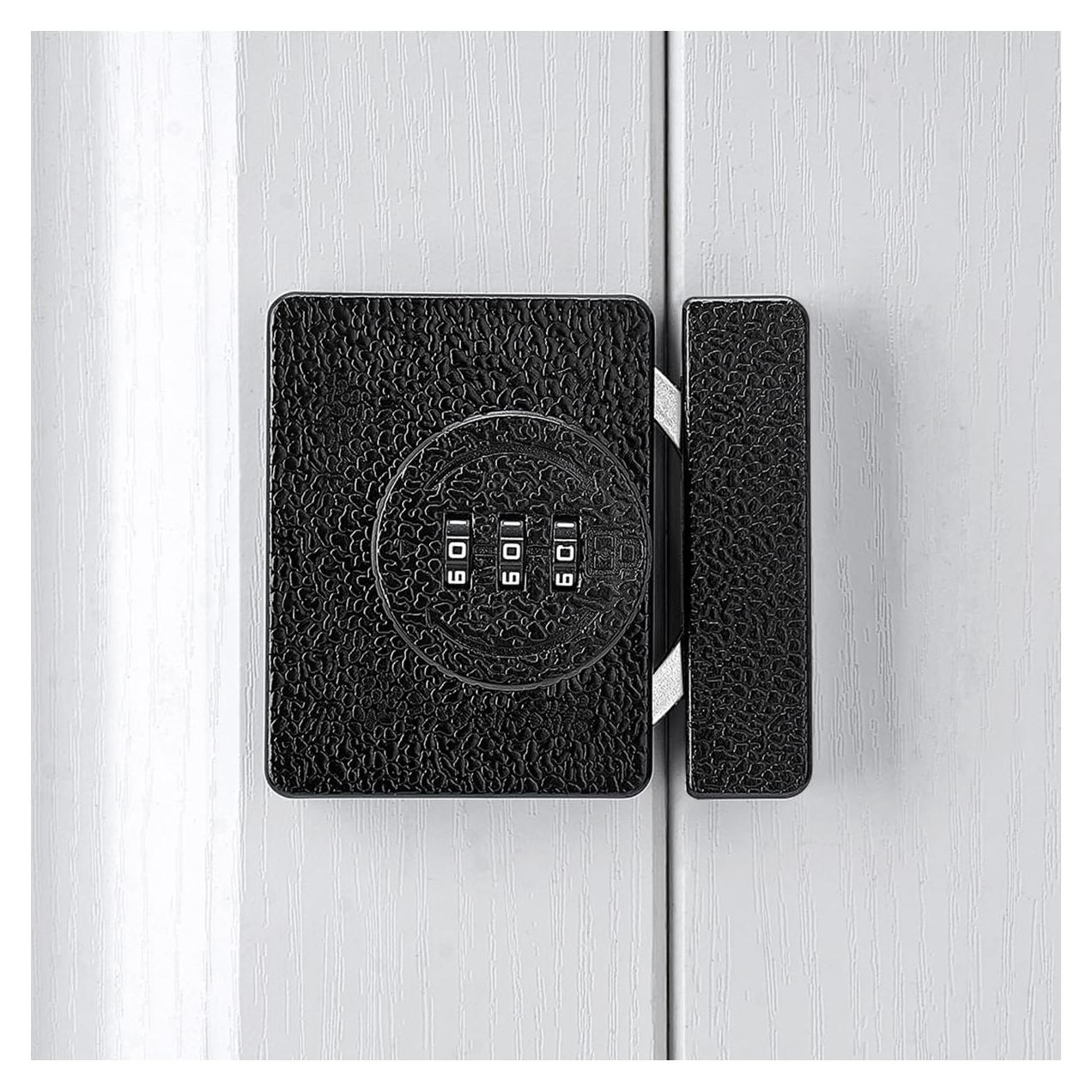 Cerradura de Gabinete INIRET Negra Sin Llave 3 Dígitos Antirrobo