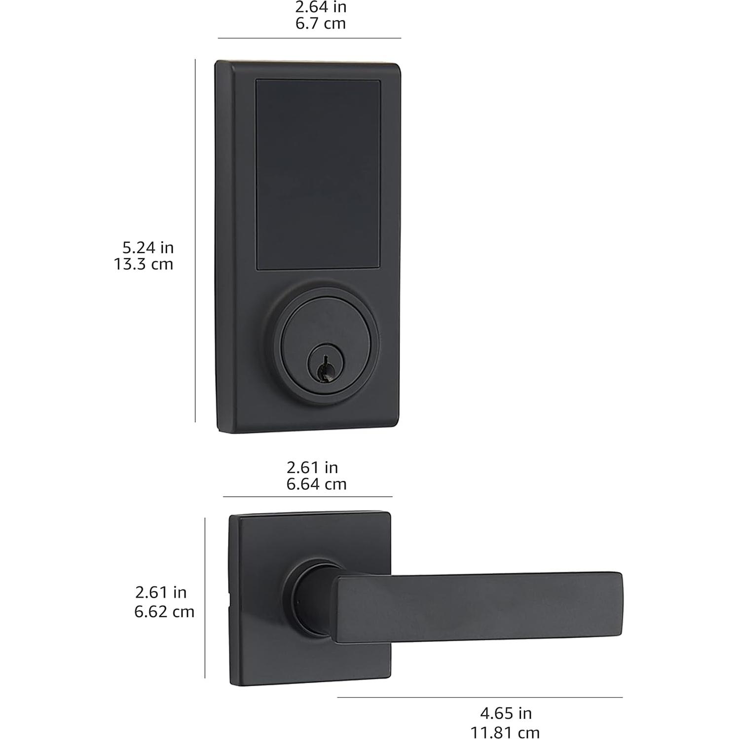 Cerradura Electrónica Táctil Amazon Basics Grado 3 Negro Mate