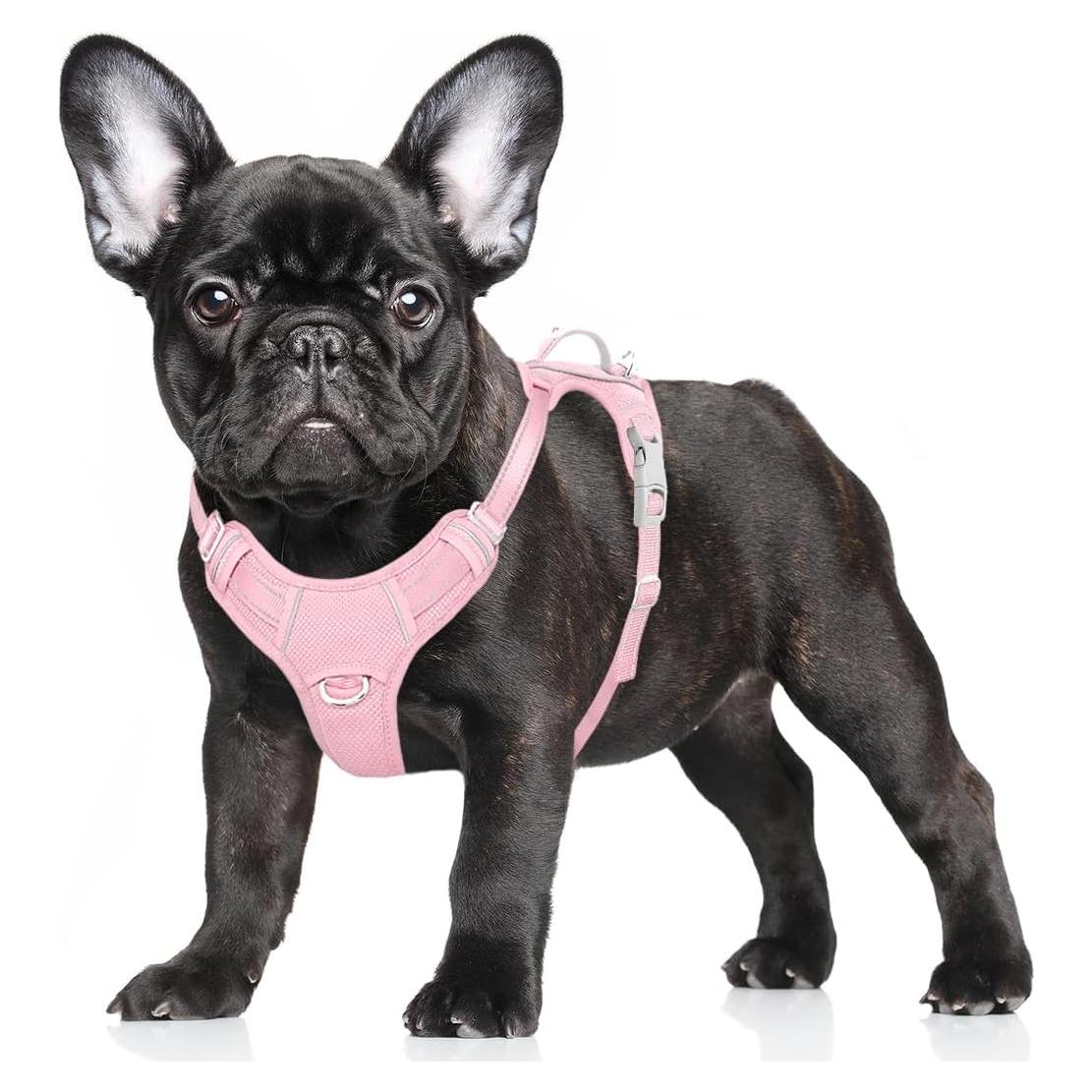 Arnés para Perros Grande BARKBAY Sin Tirones Reflectante Rosa